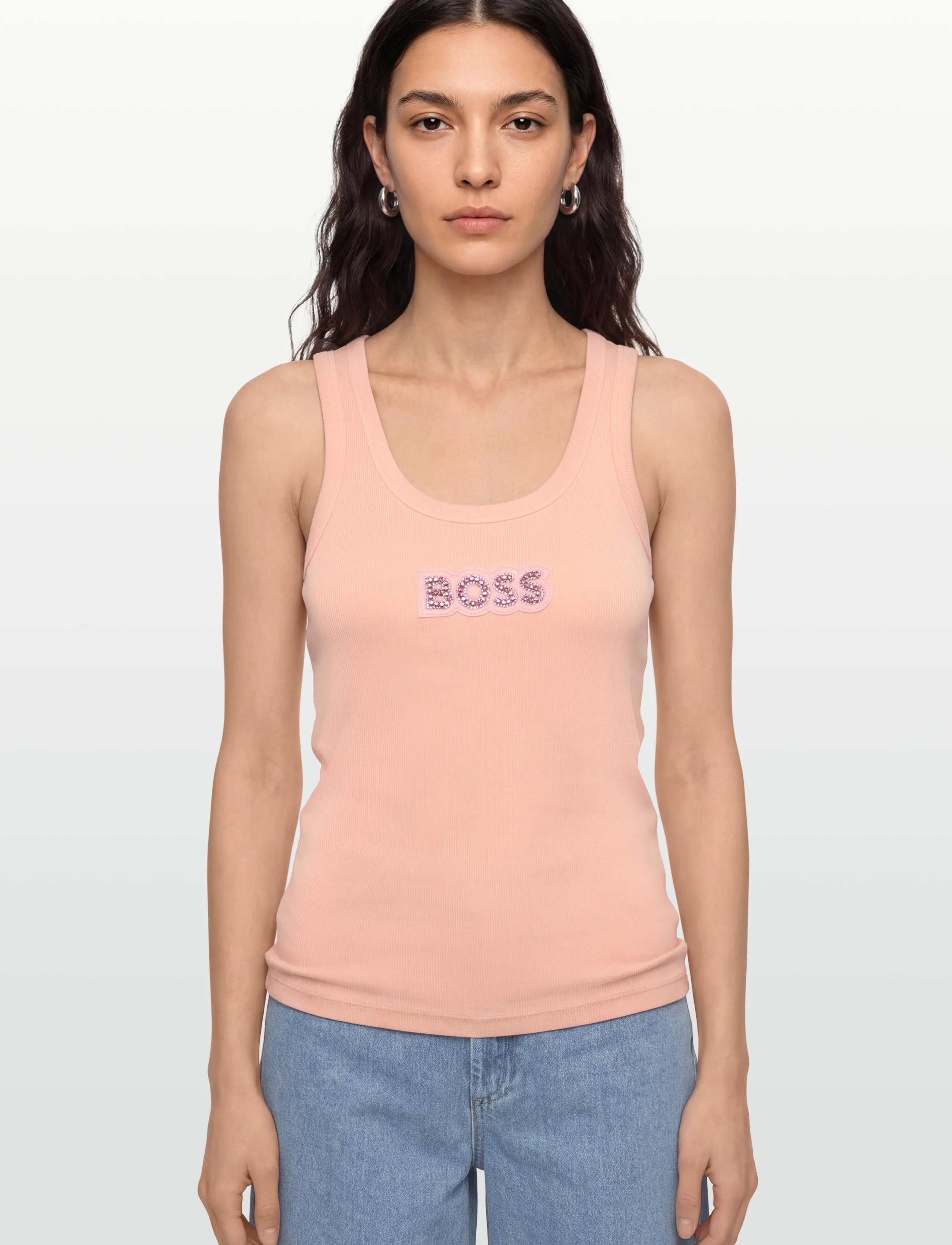 BOSS - C_Ematite2_stonebadg - Ärmellose tops - open pink - 3