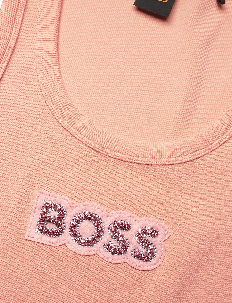 BOSS - C_Ematite2_stonebadg - sleeveless tops - open pink - 5