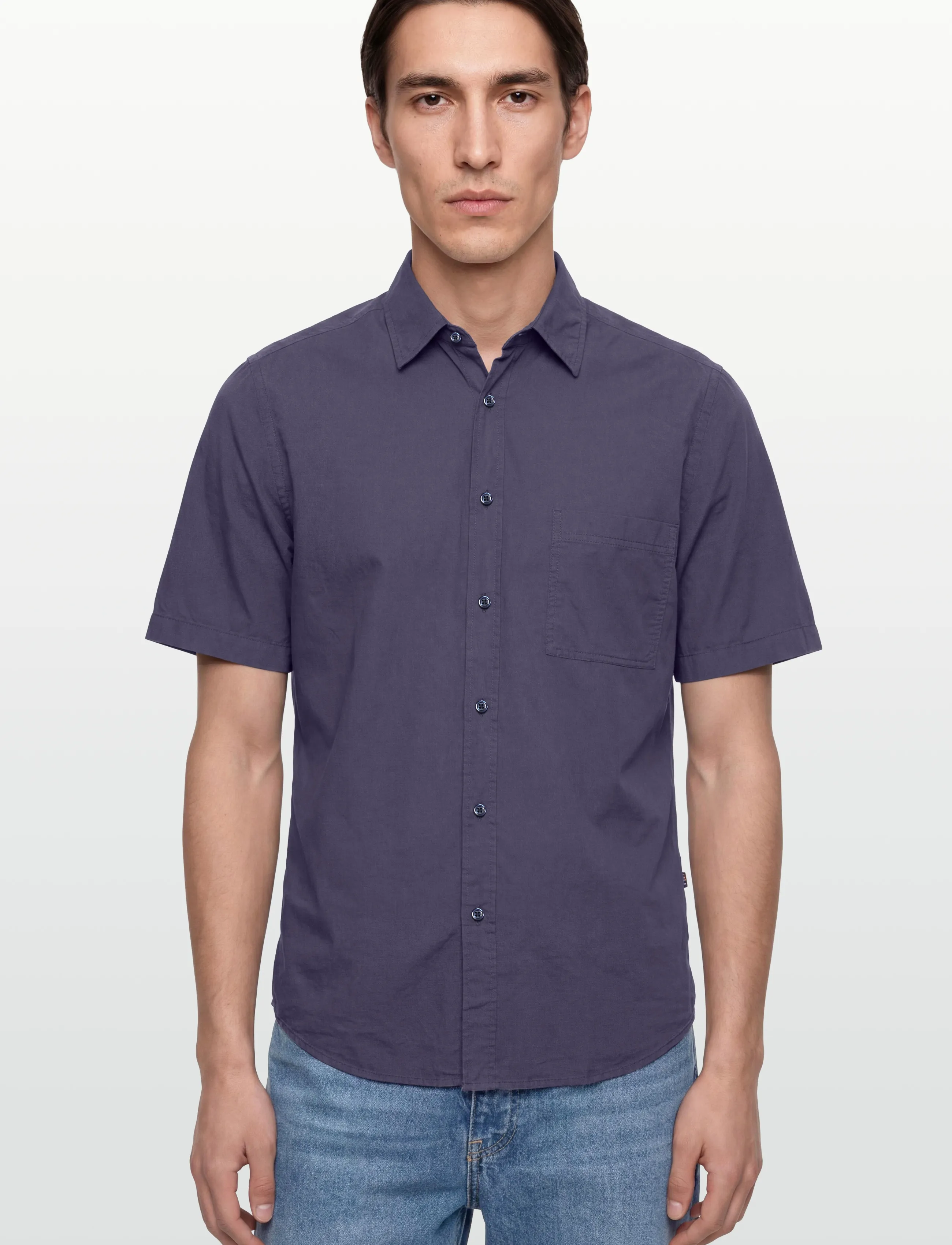 BOSS - Relegant_6-short_M - stutterma skyrtur - navy - 3