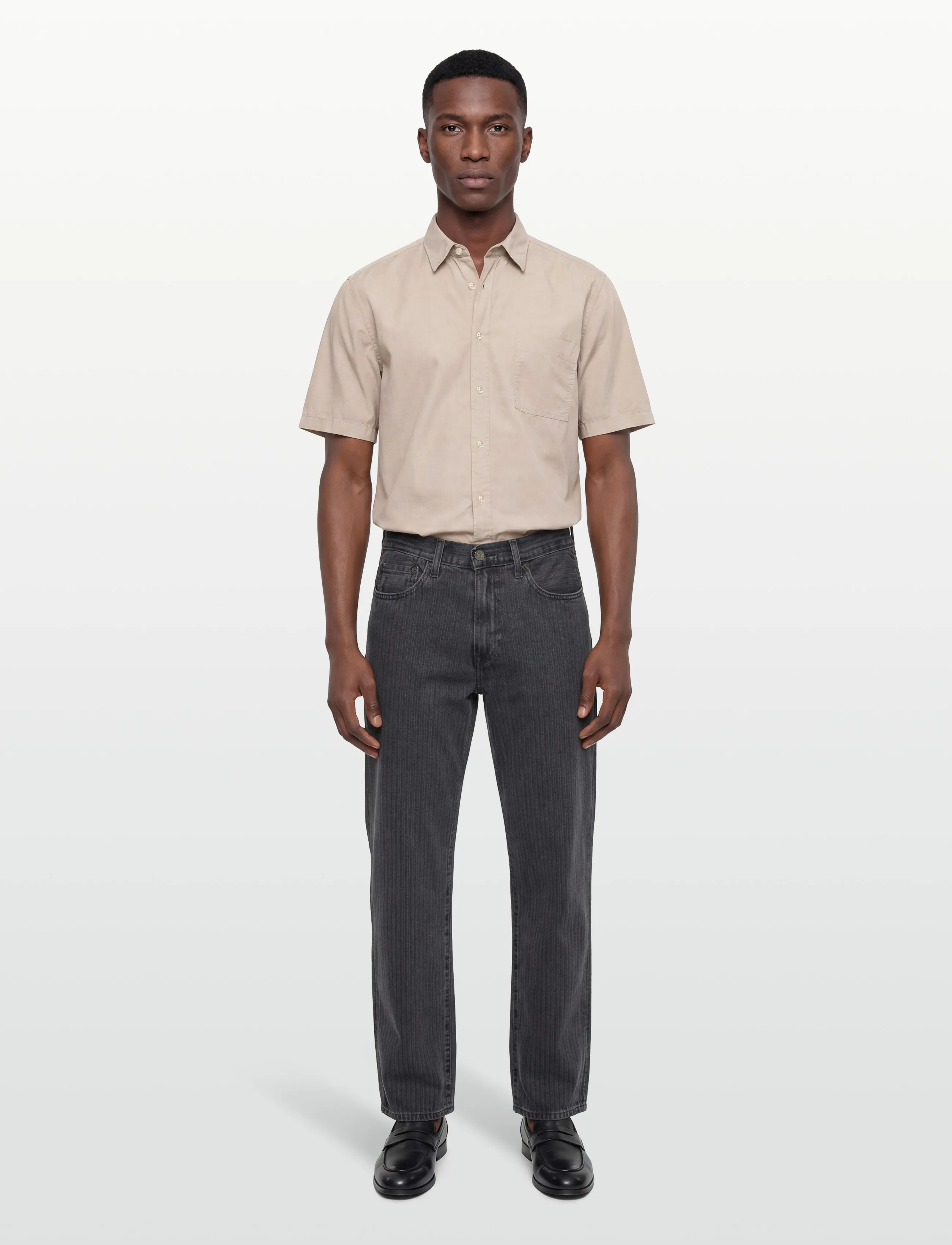BOSS Relegant_6-Short_M, XXL, Shirts, Creme - Short-sleeved Männerswear