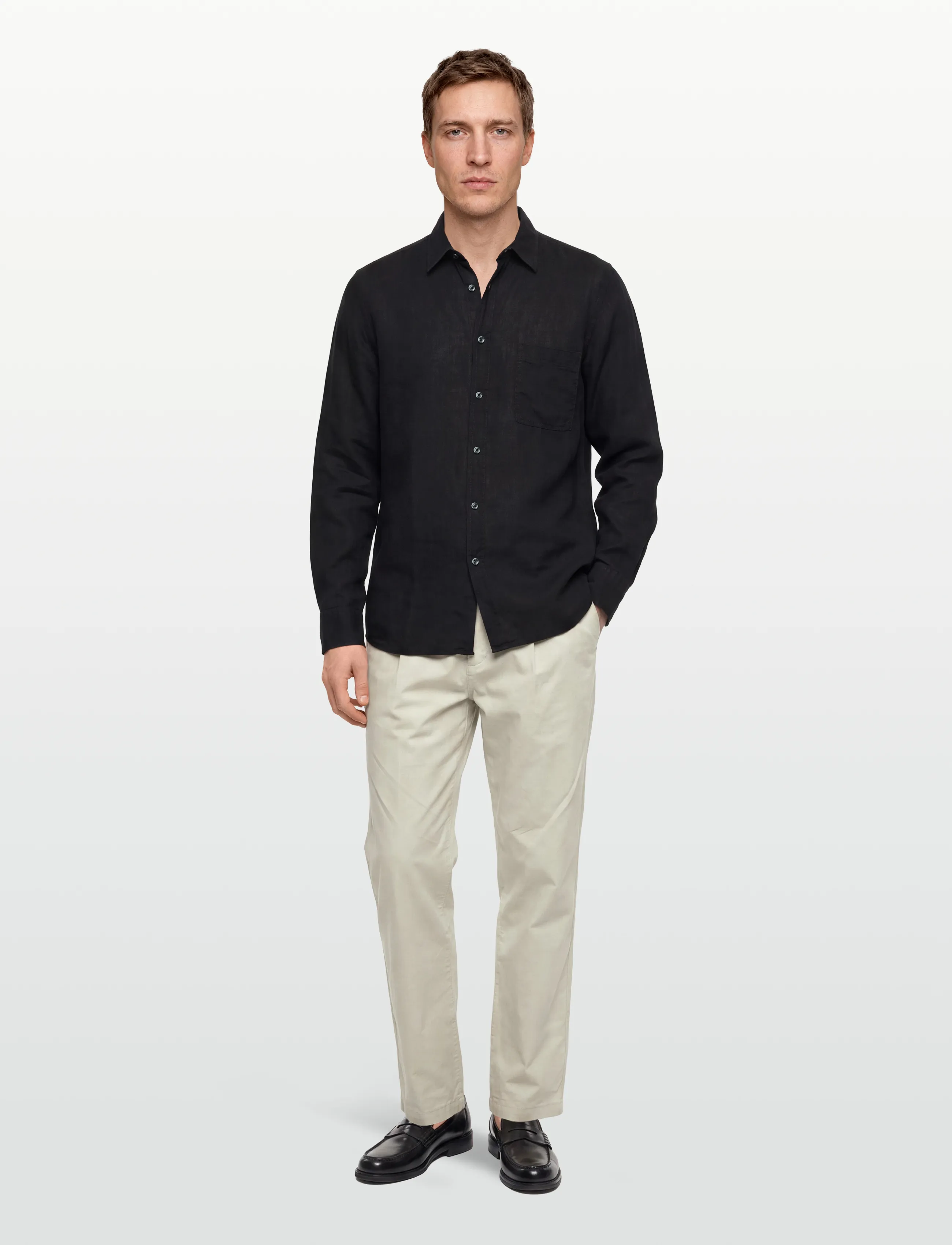 BOSS - Relegant_6_M - hørskjorter - black - 0