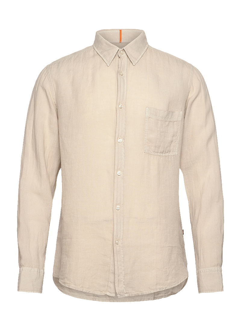 BOSS - Relegant_6_M - koszule lniane - light beige - 0
