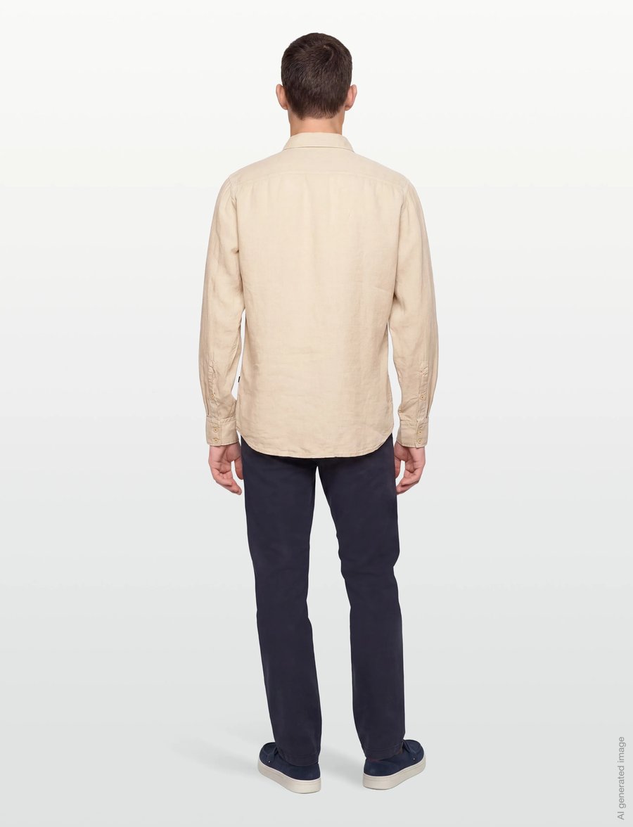 BOSS - Relegant_6_M - leinenhemden - light beige - 4