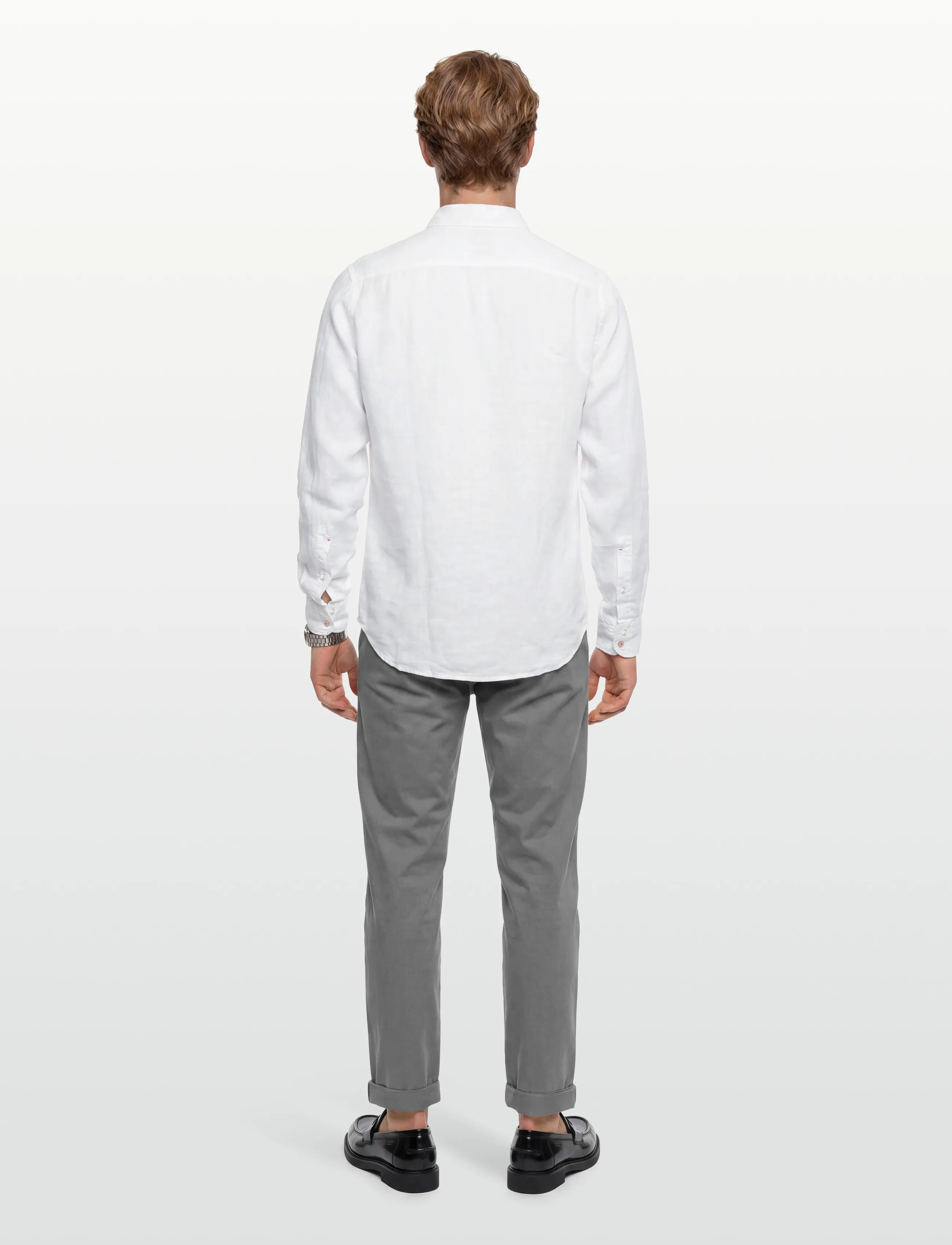 BOSS - Relegant_6_M - linen shirts - white - 4