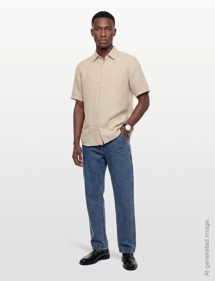 BOSS - Rash_2_M - hørskjorter - light beige - 0