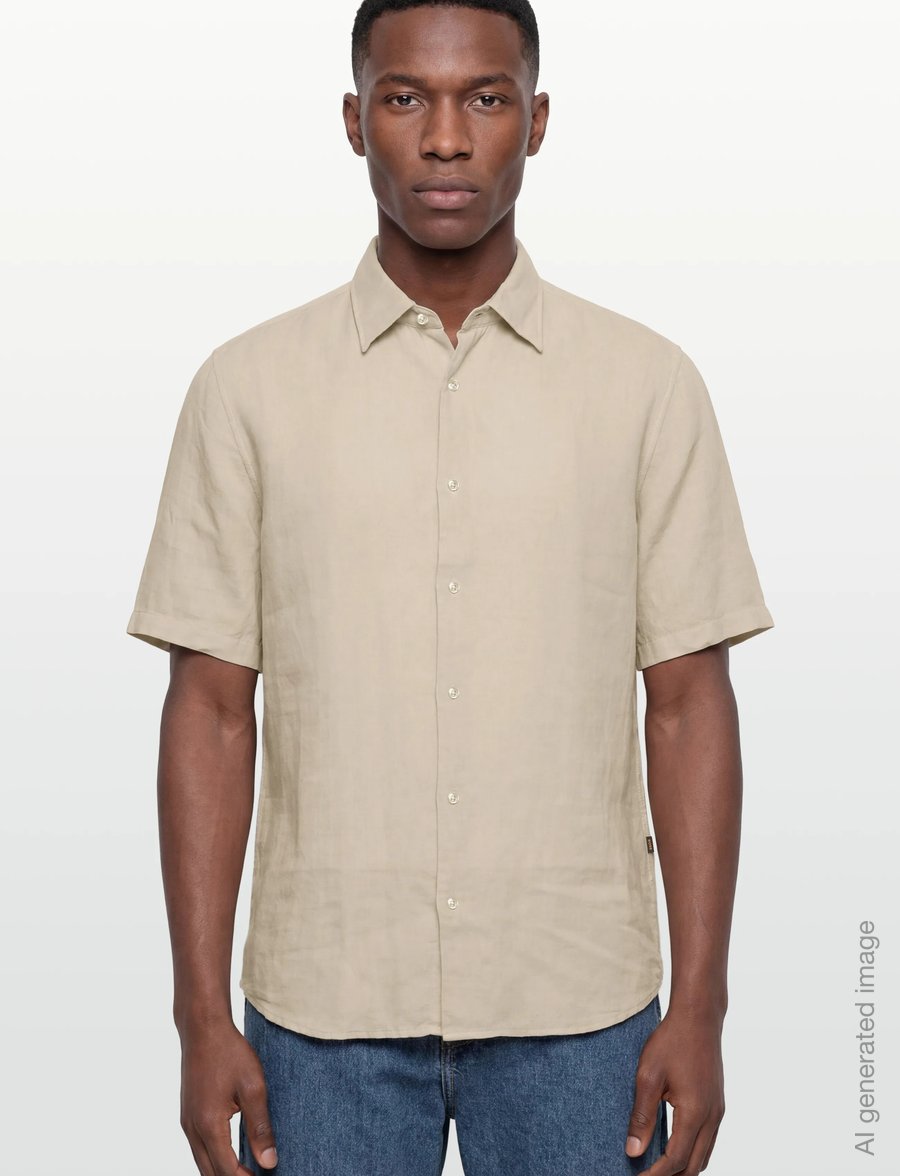 BOSS - Rash_2_M - hørskjorter - light beige - 3