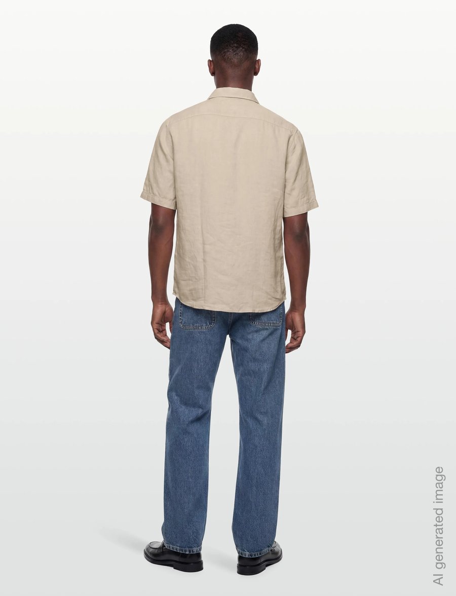 BOSS - Rash_2_M - hørskjorter - light beige - 4