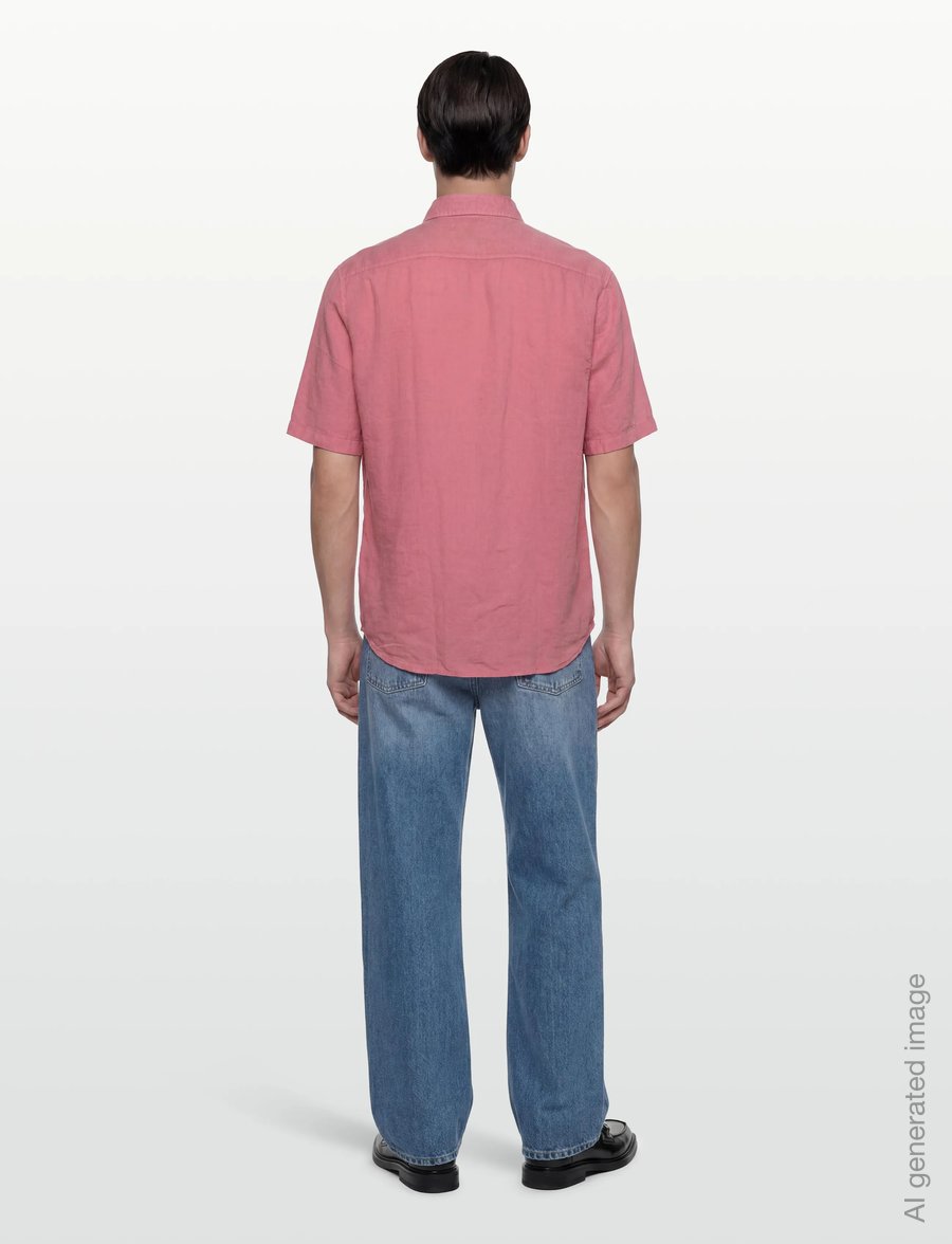 BOSS - Rash_2_M - linen shirts - light/pastel red - 4