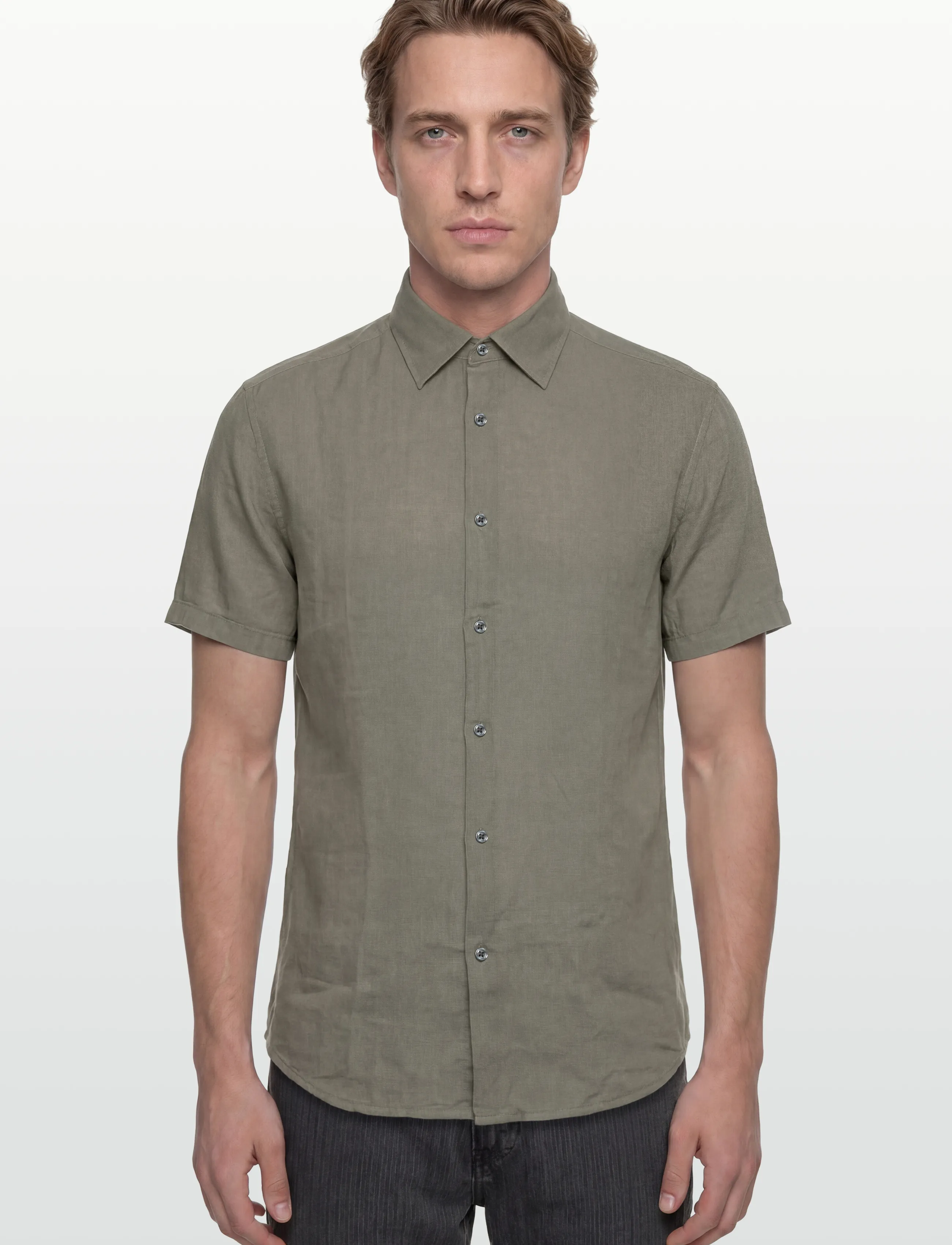 BOSS - Rash_2_M - leinenhemden - open grey - 3