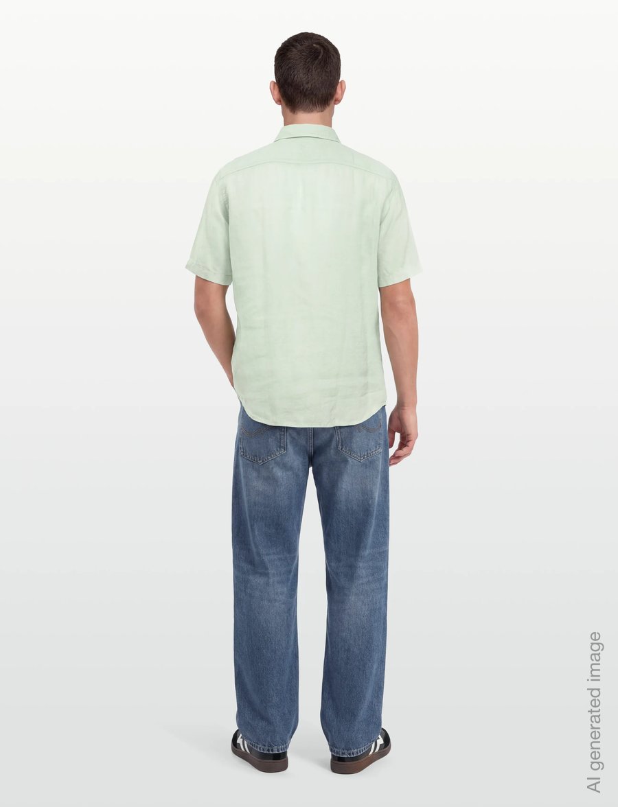 BOSS - Rash_2_M - linen shirts - turquoise/aqua - 4