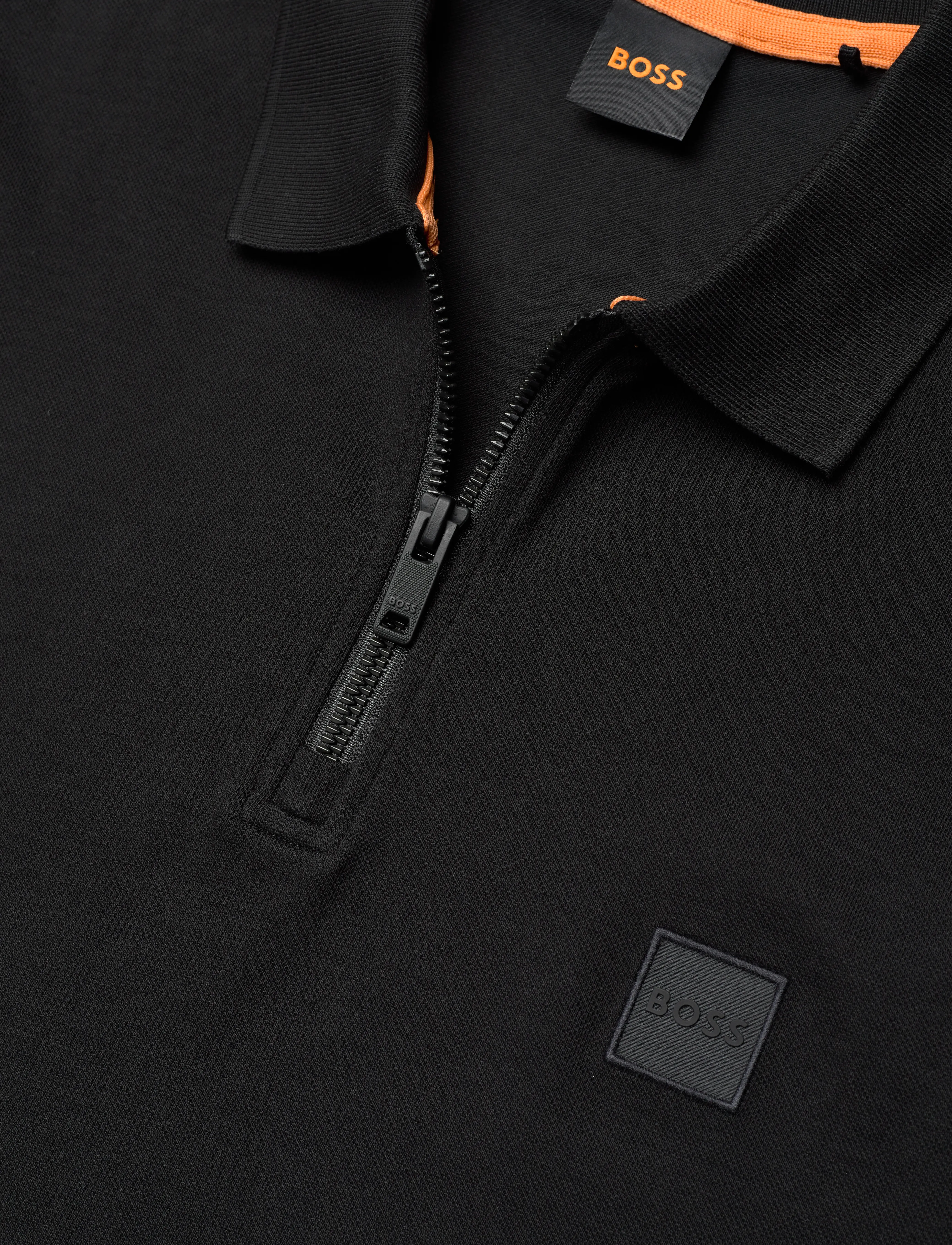 BOSS - Passerzip - short-sleeved polos - black - 5