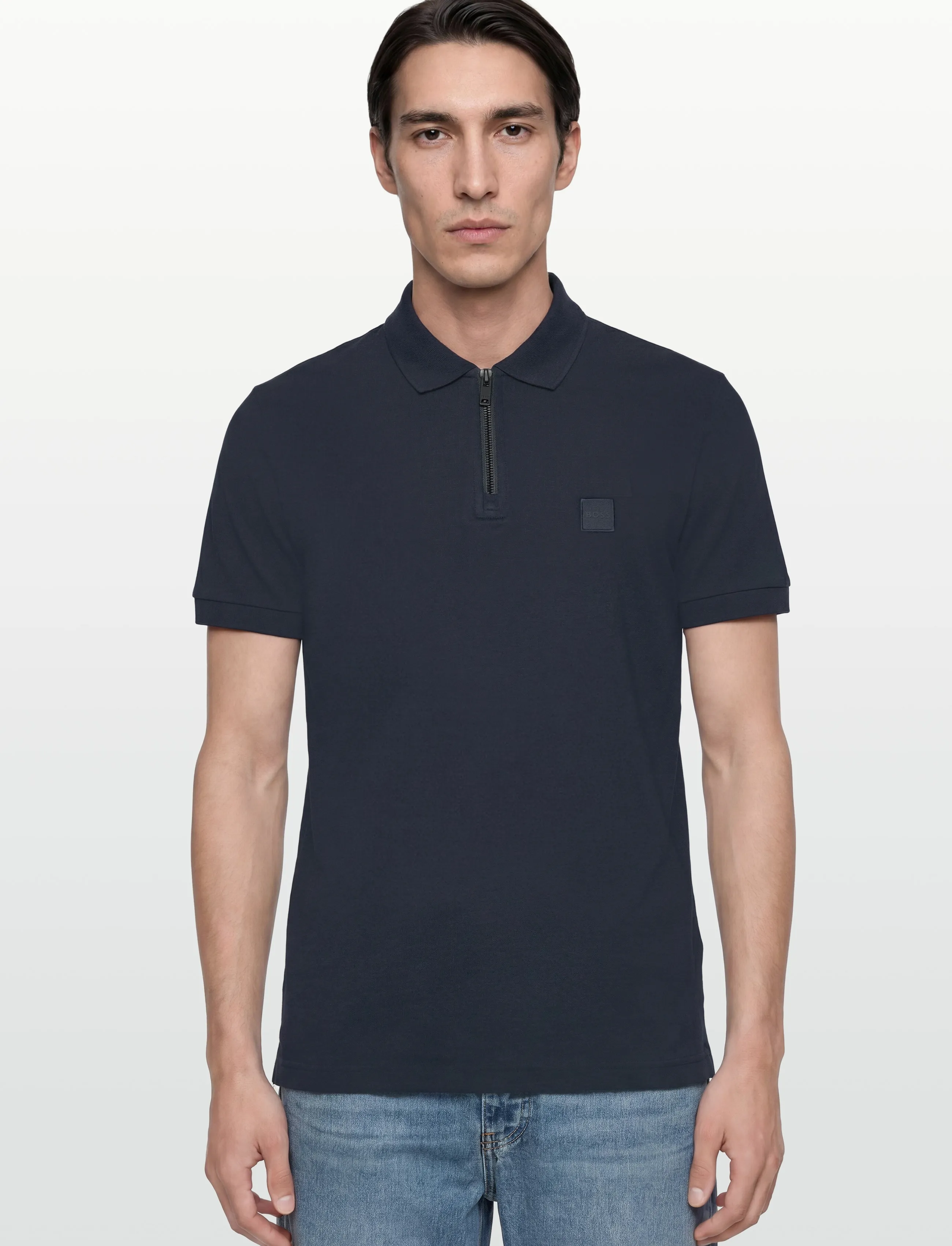BOSS - Passerzip - polo marškinėliai trumpomis rankovėmis - dark blue - 3