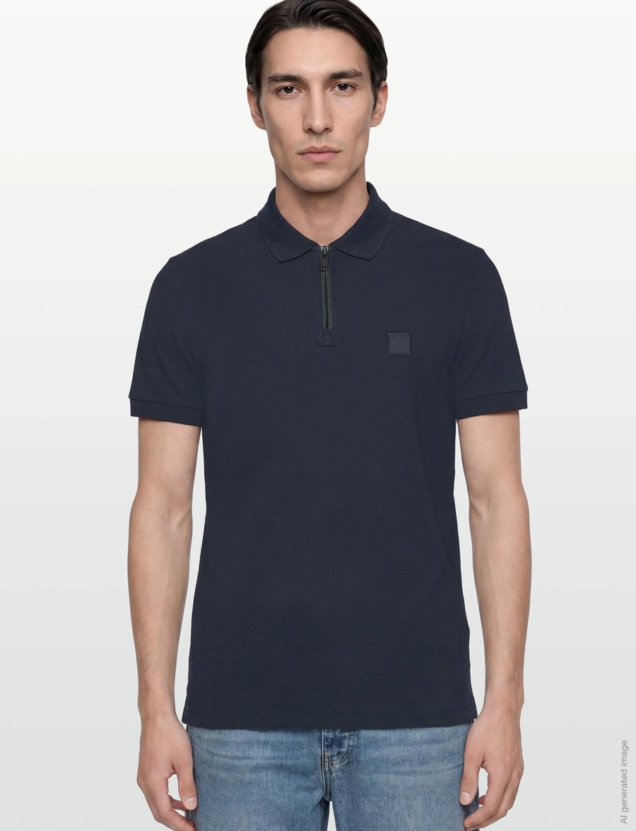 BOSS - Passerzip - kurzärmelig - dark blue - 3