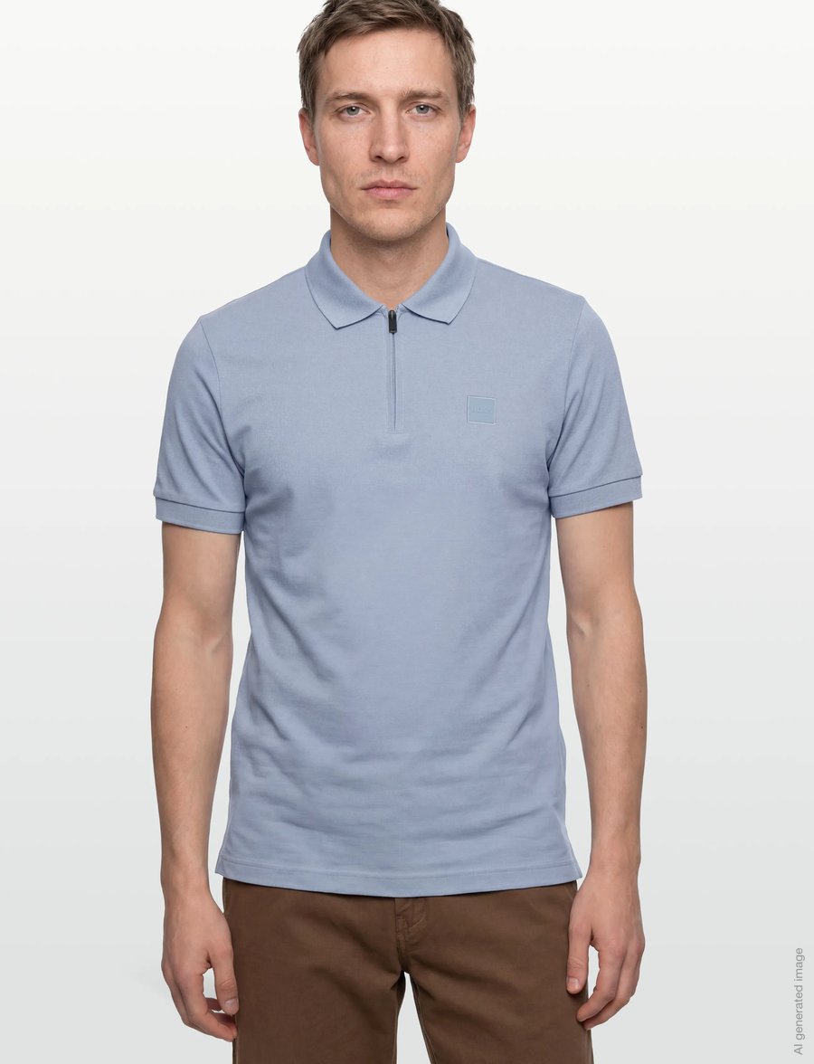 BOSS - Passerzip - kurzärmelig - light/pastel blue - 3