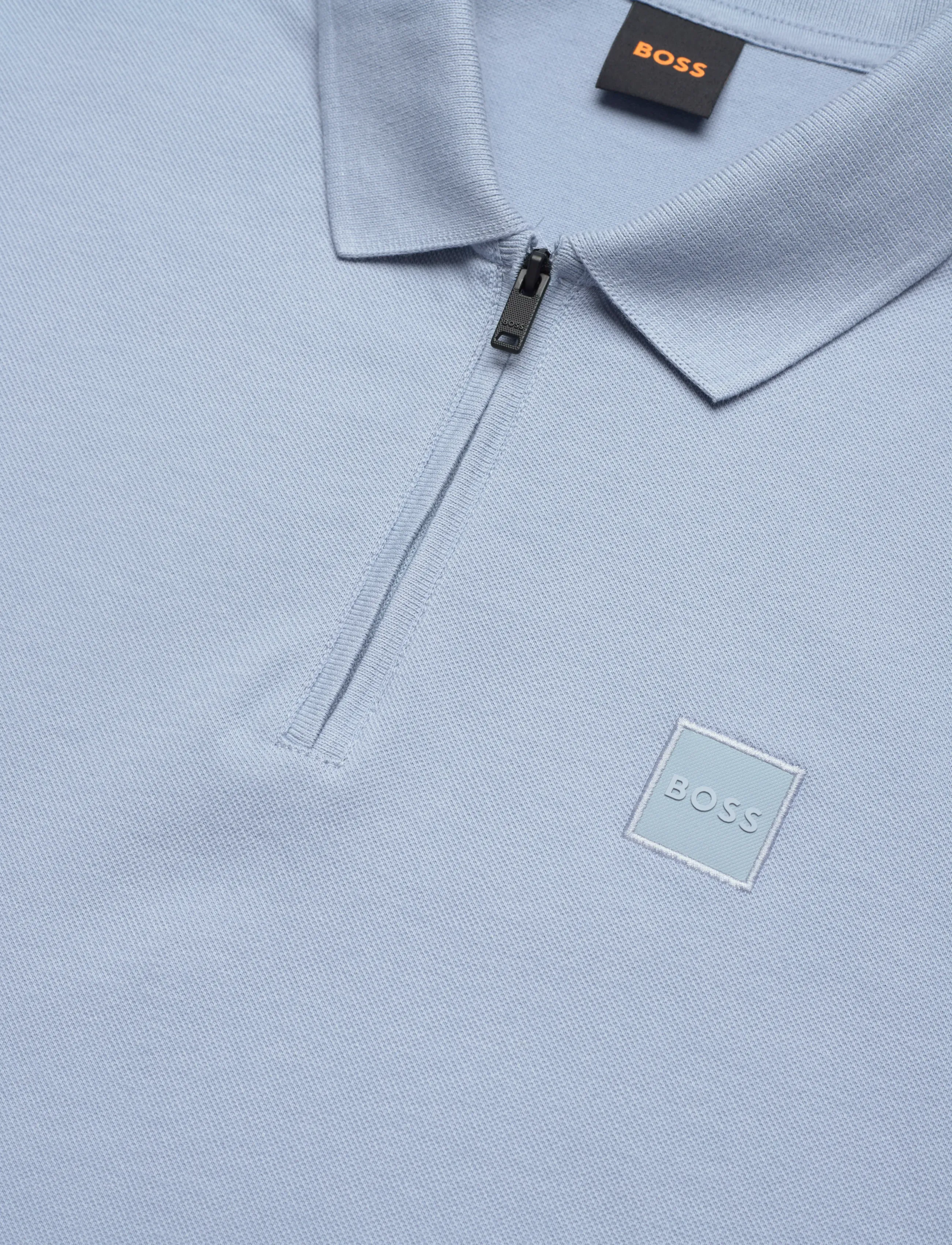 BOSS - Passerzip - short-sleeved polos - light/pastel blue - 5