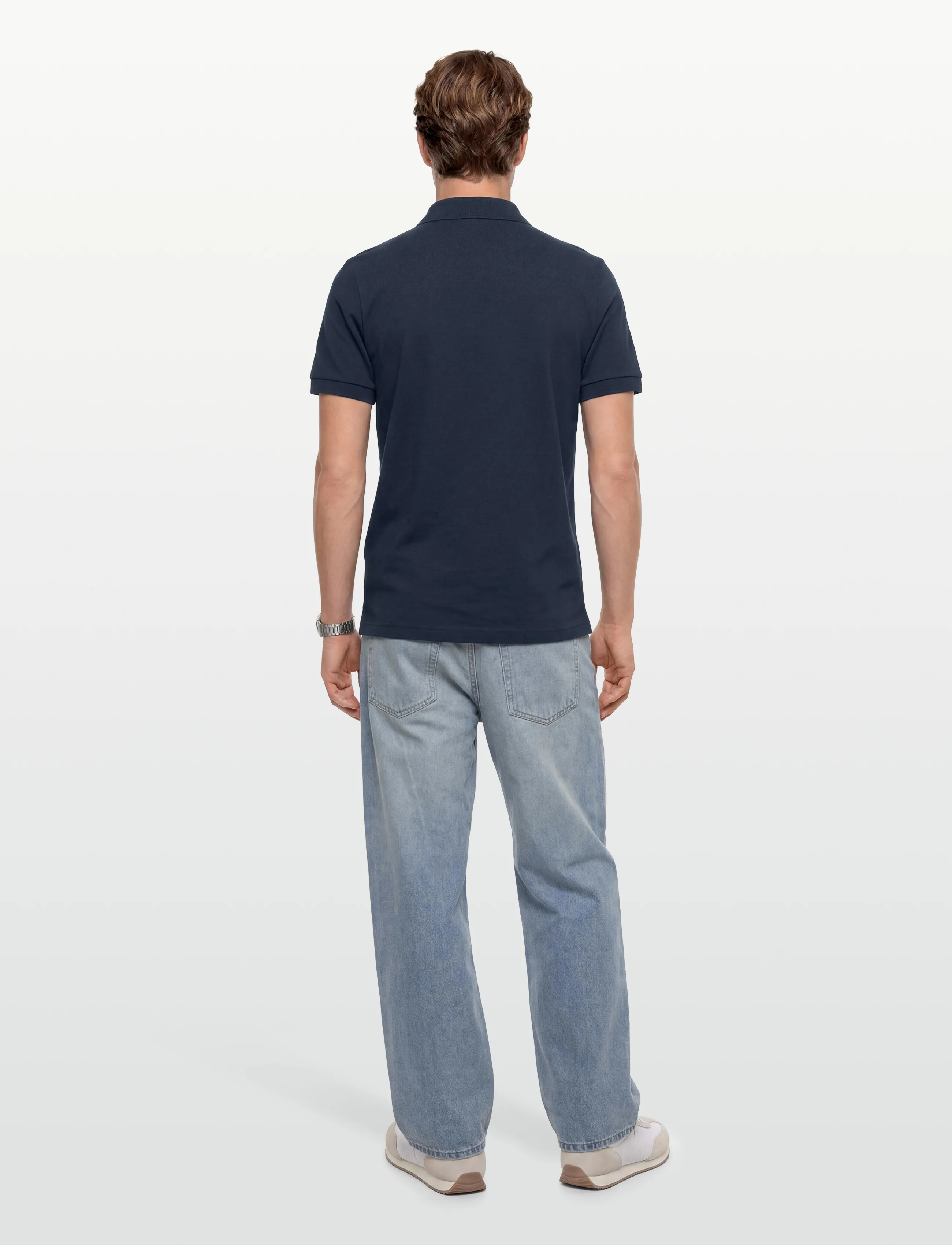 BOSS - Passerzip - short-sleeved polos - open blue - 4