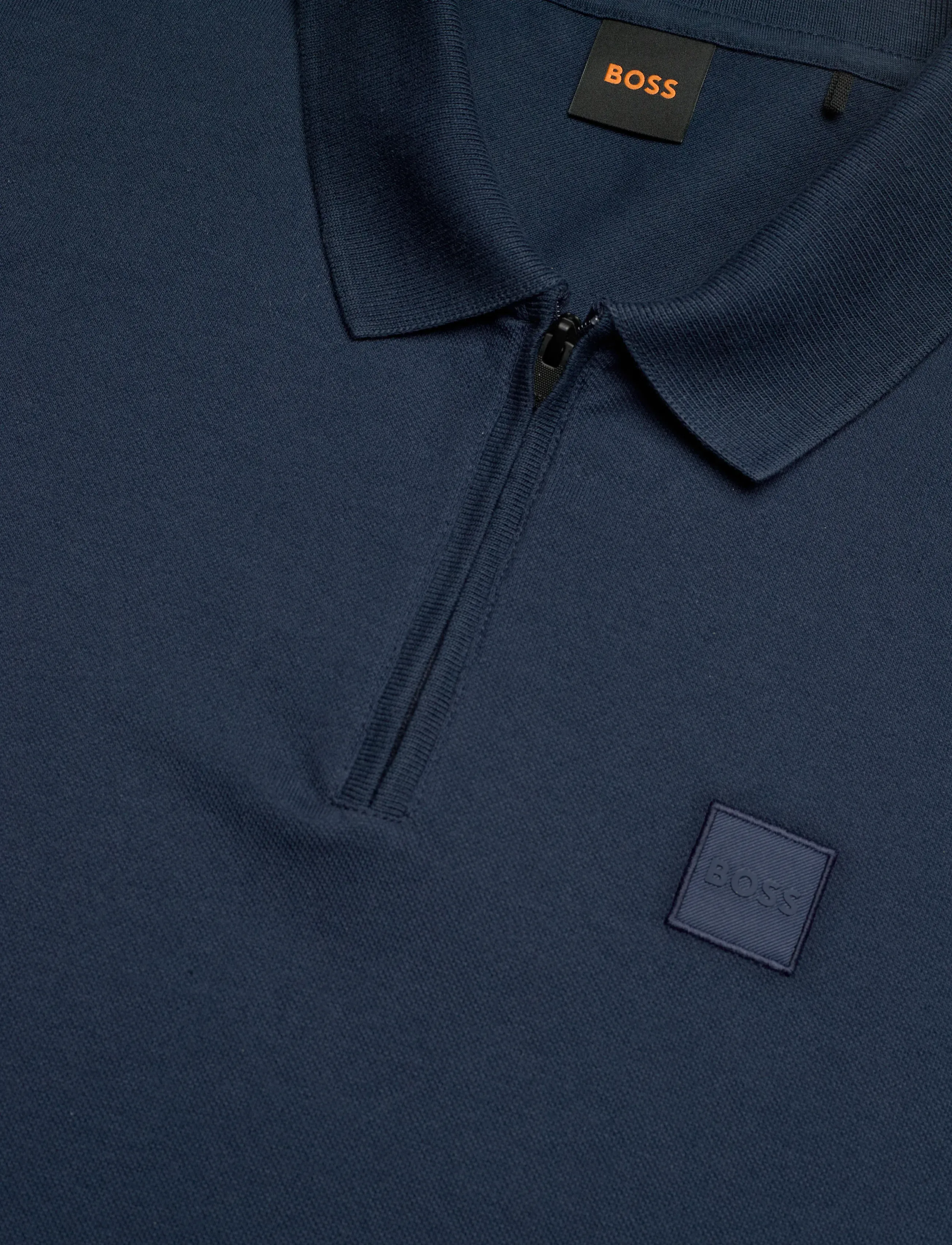 BOSS - Passerzip - short-sleeved polos - open blue - 2