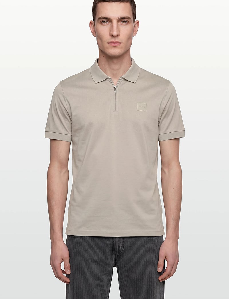 BOSS - Passerzip - kurzärmelig - open grey - 3