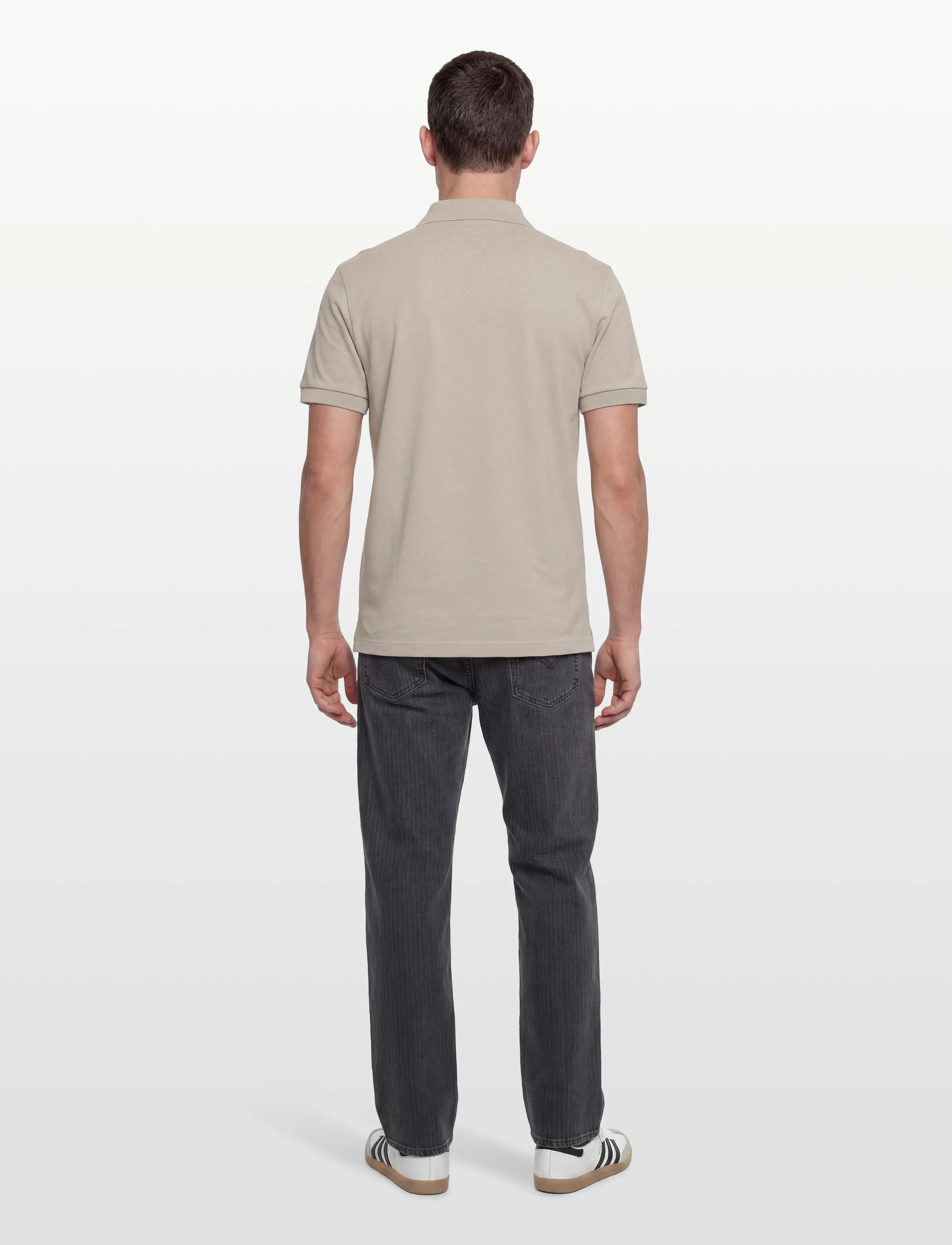 Slim Fit polotröja beige 4