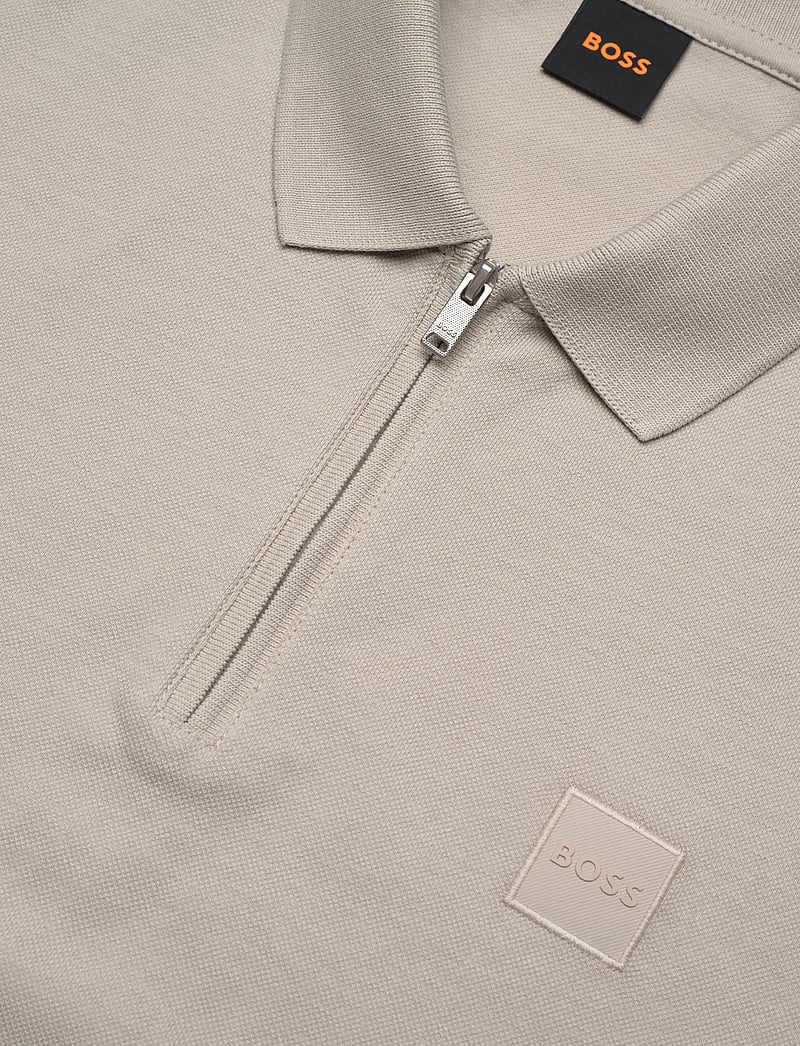 BOSS - Passerzip - kurzärmelig - open grey - 5