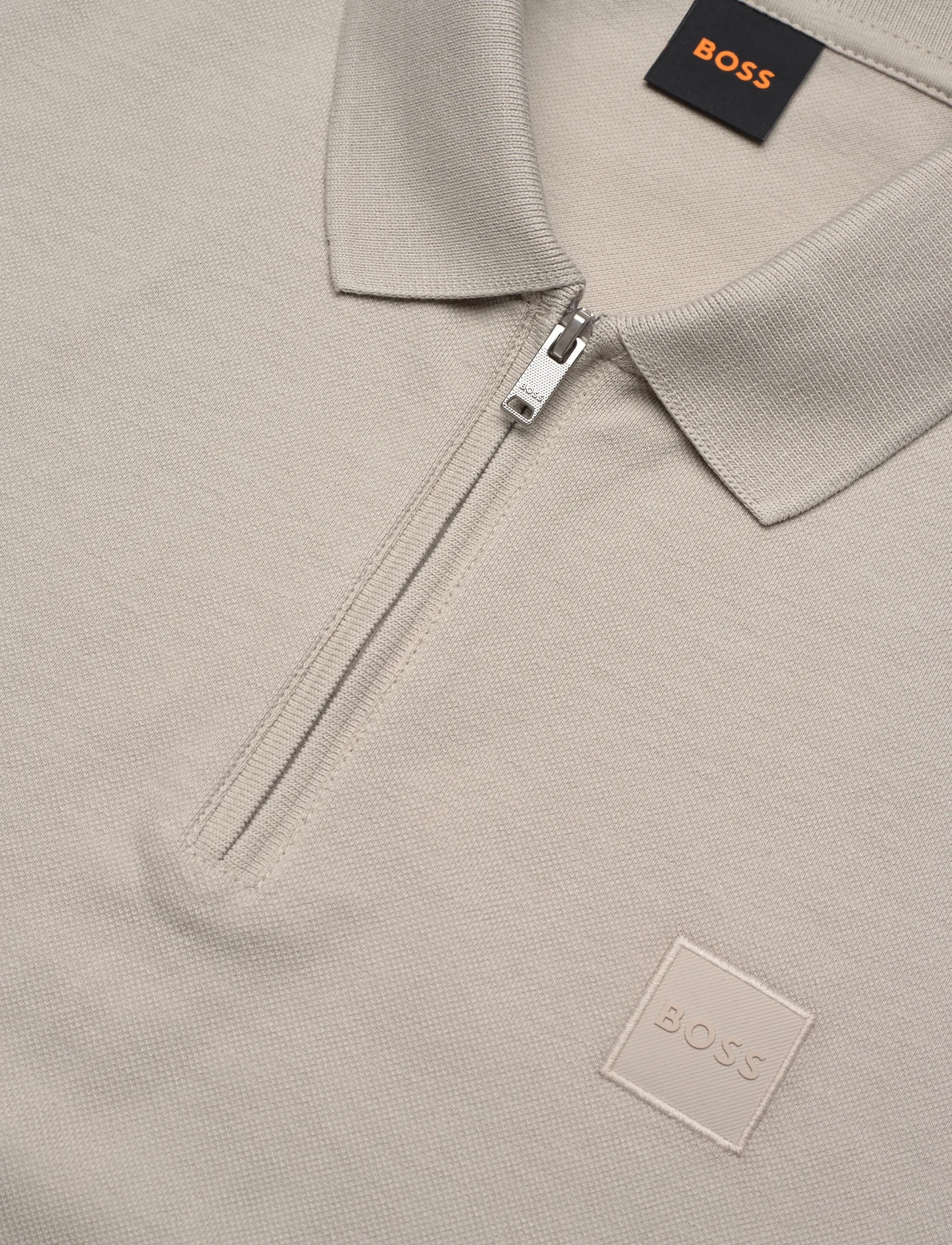 BOSS - Passerzip - short-sleeved polos - open grey - 5