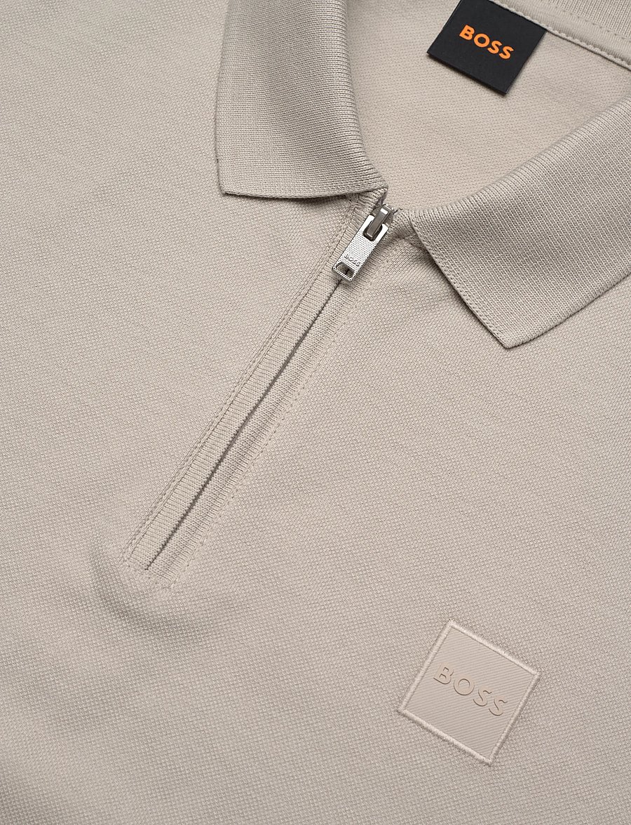 BOSS - Passerzip - kurzärmelig - open grey - 5