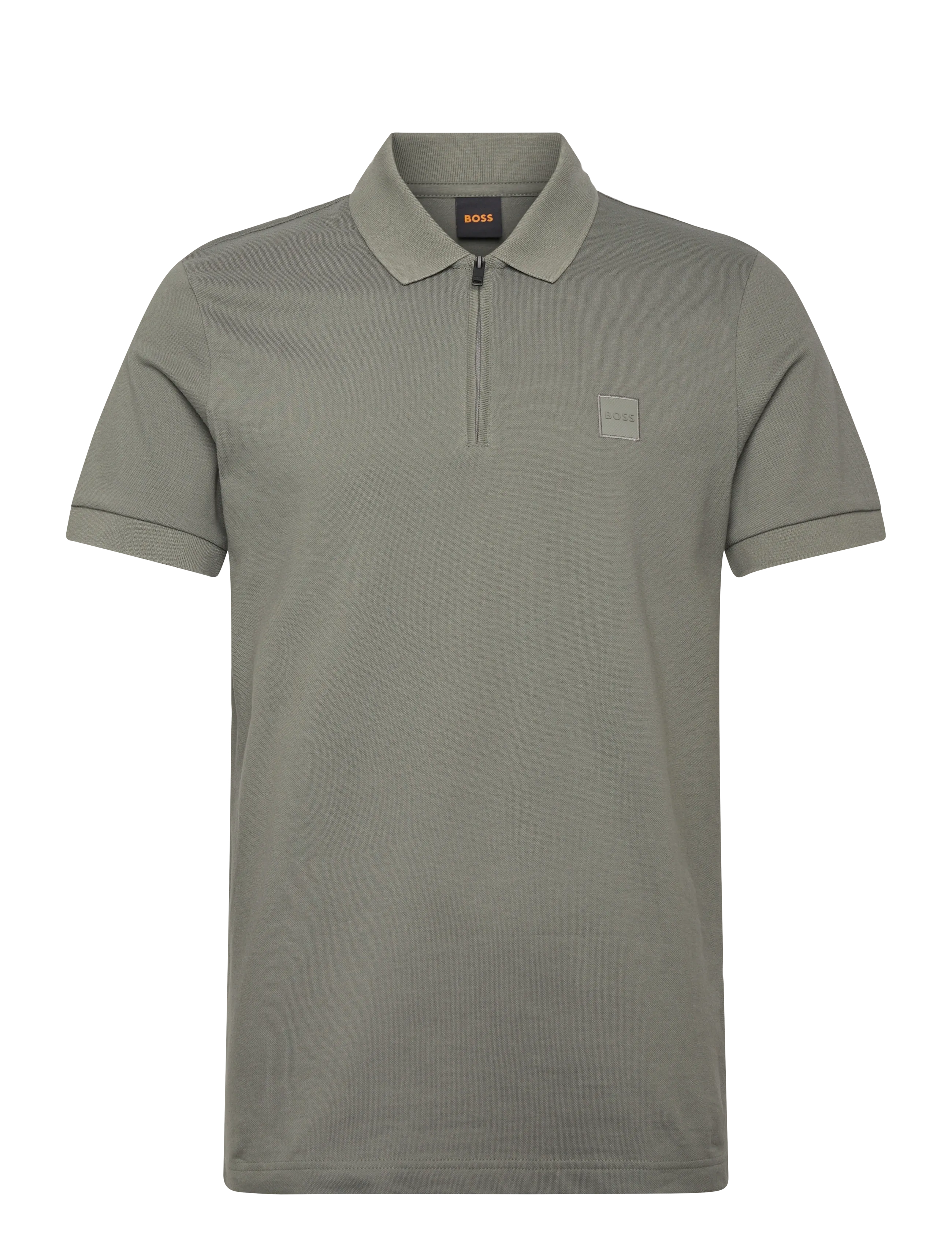 BOSS Passerzip - Tänavastiil - OPEN GREY / khaki/green