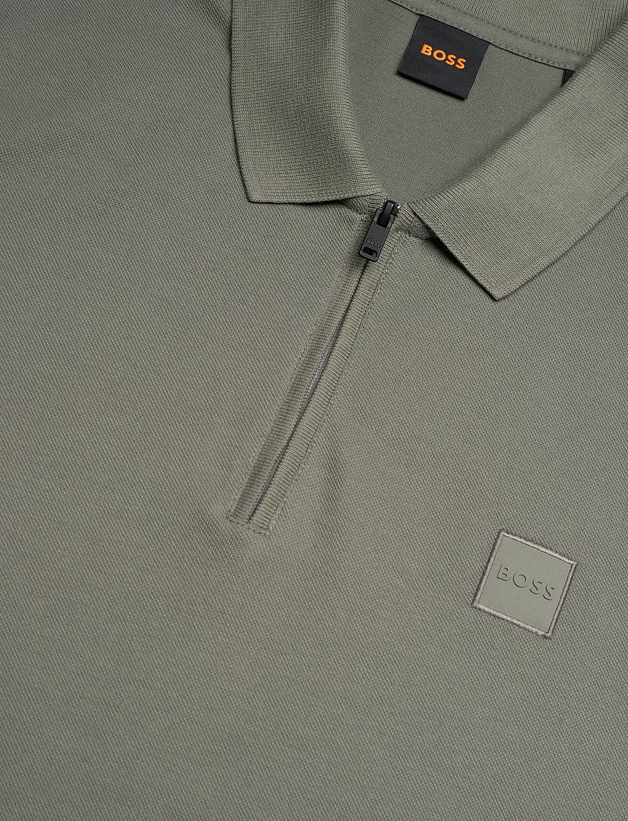 BOSS - Passerzip - kurzärmelig - open grey - 5