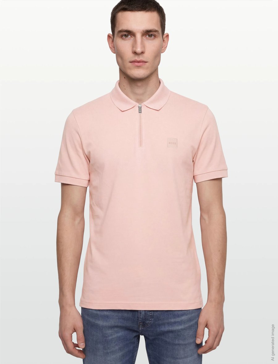 BOSS - Passerzip - kurzärmelig - open pink - 3