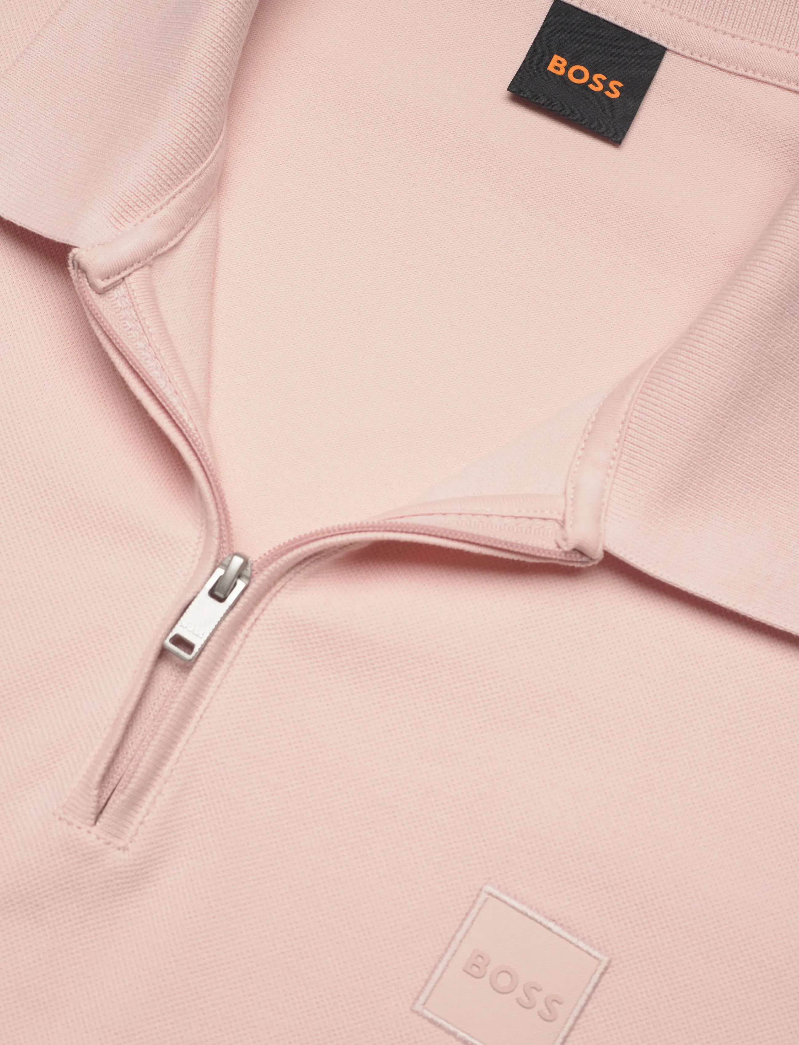 BOSS - Passerzip - short-sleeved polos - open pink - 5