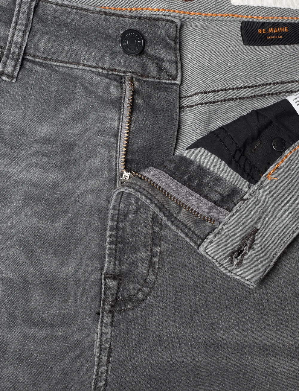 BOSS - RE.MAINE BO - tavalised teksad - medium grey - 3