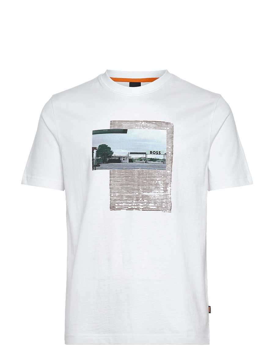 BOSS - Te_ontheway - kurzärmelige t-shirts - white - 0
