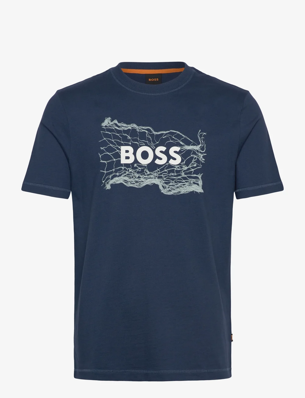 BOSS - Te_logospace - short-sleeved t-shirts - open blue - 0