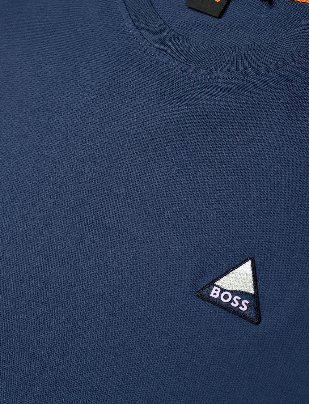 BOSS - Te_fishpatch - short-sleeved t-shirts - open blue - 2