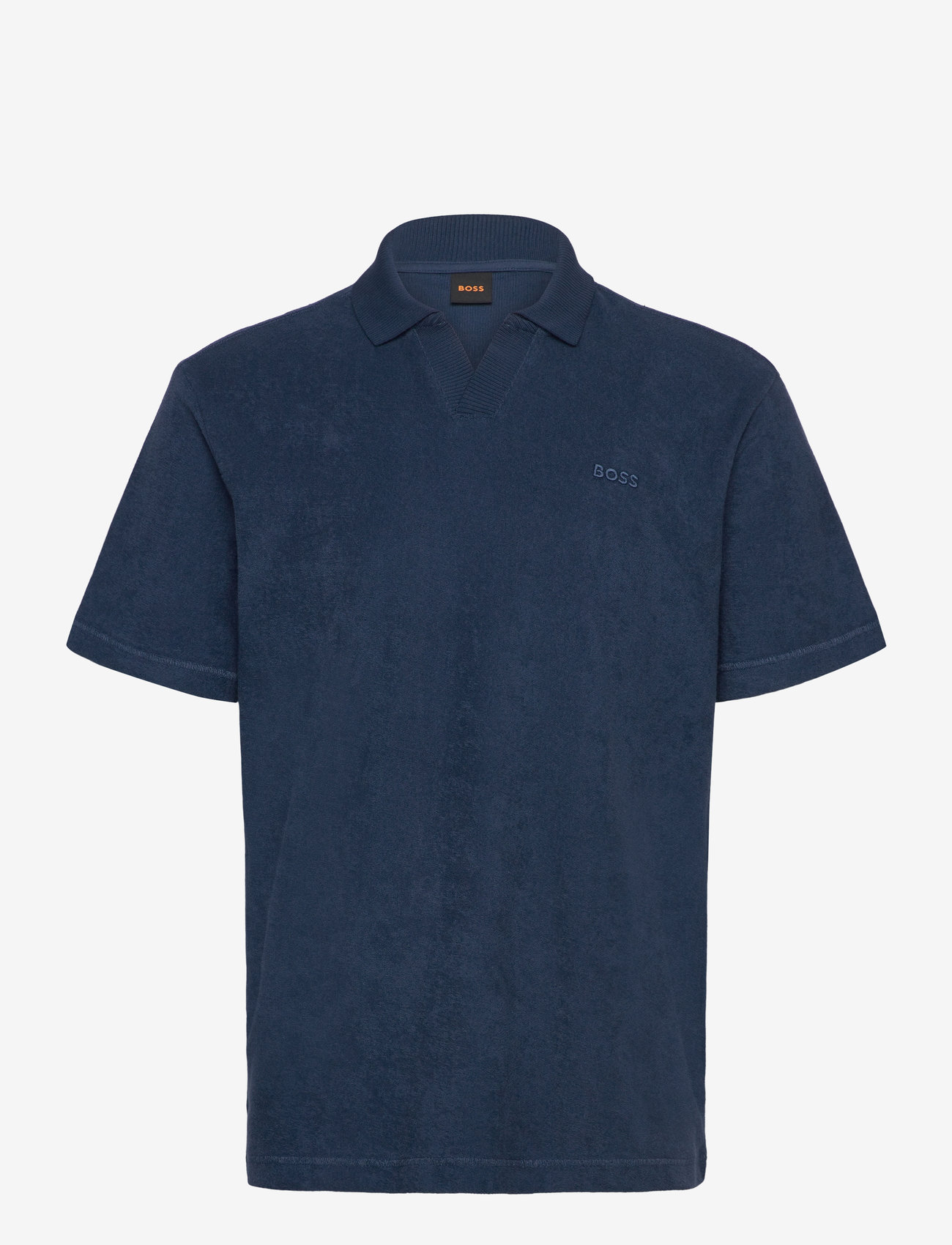 BOSS - Pe_doubletowel - knitted polos - open blue - 0