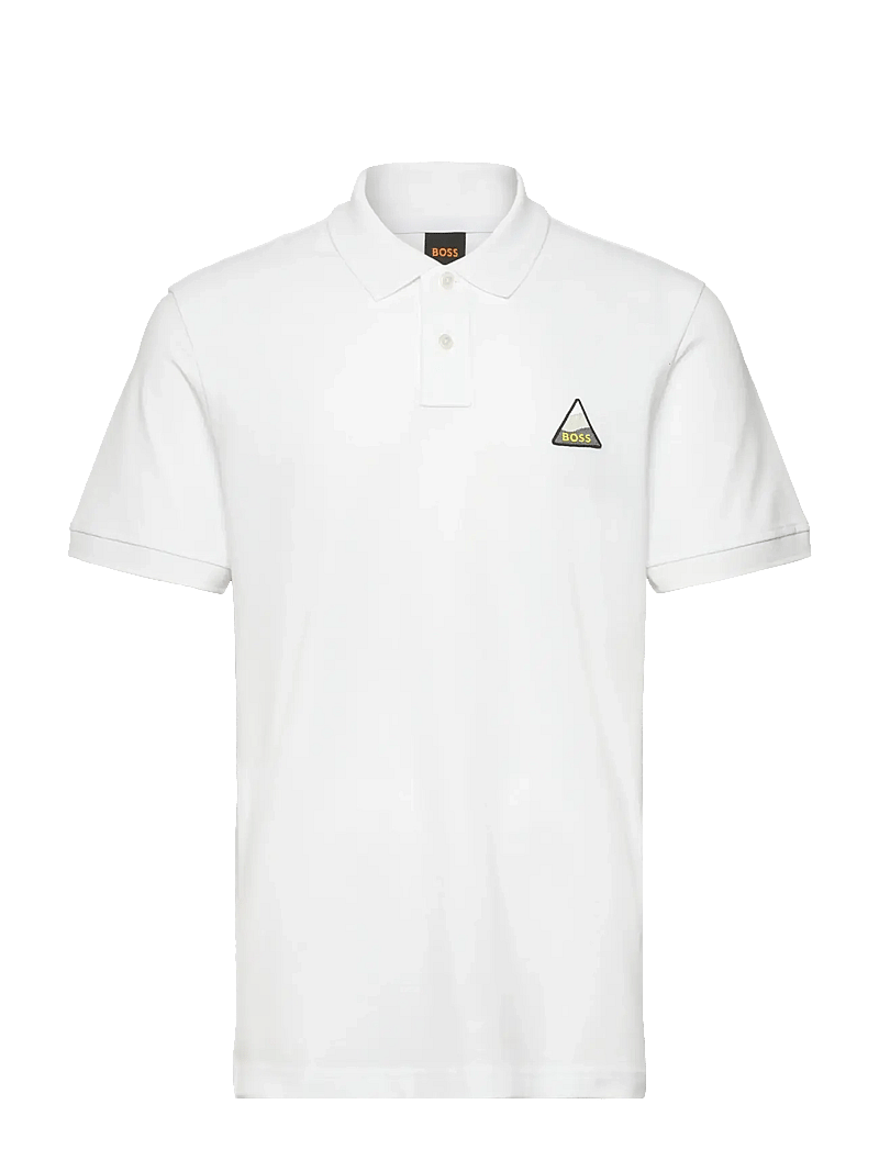 BOSS - Pe_fishpatch - short-sleeved polos - white - 0