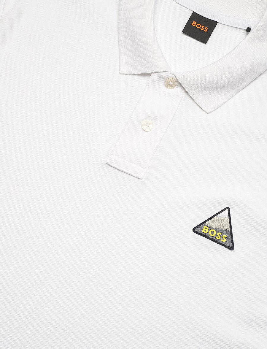 BOSS - Pe_fishpatch - kortærmede poloer - white - 2