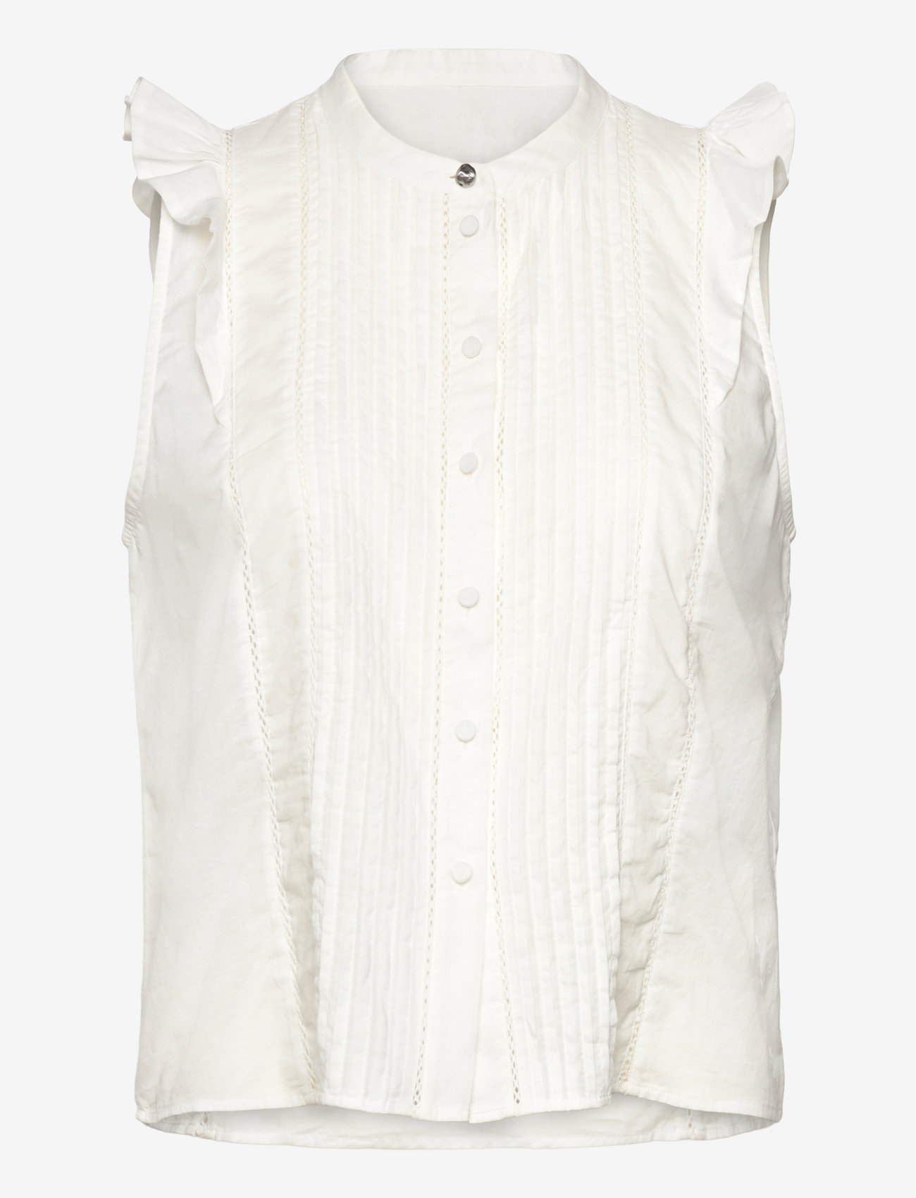 BOSS - C_Bantiana - sleeveless blouses - open white - 0