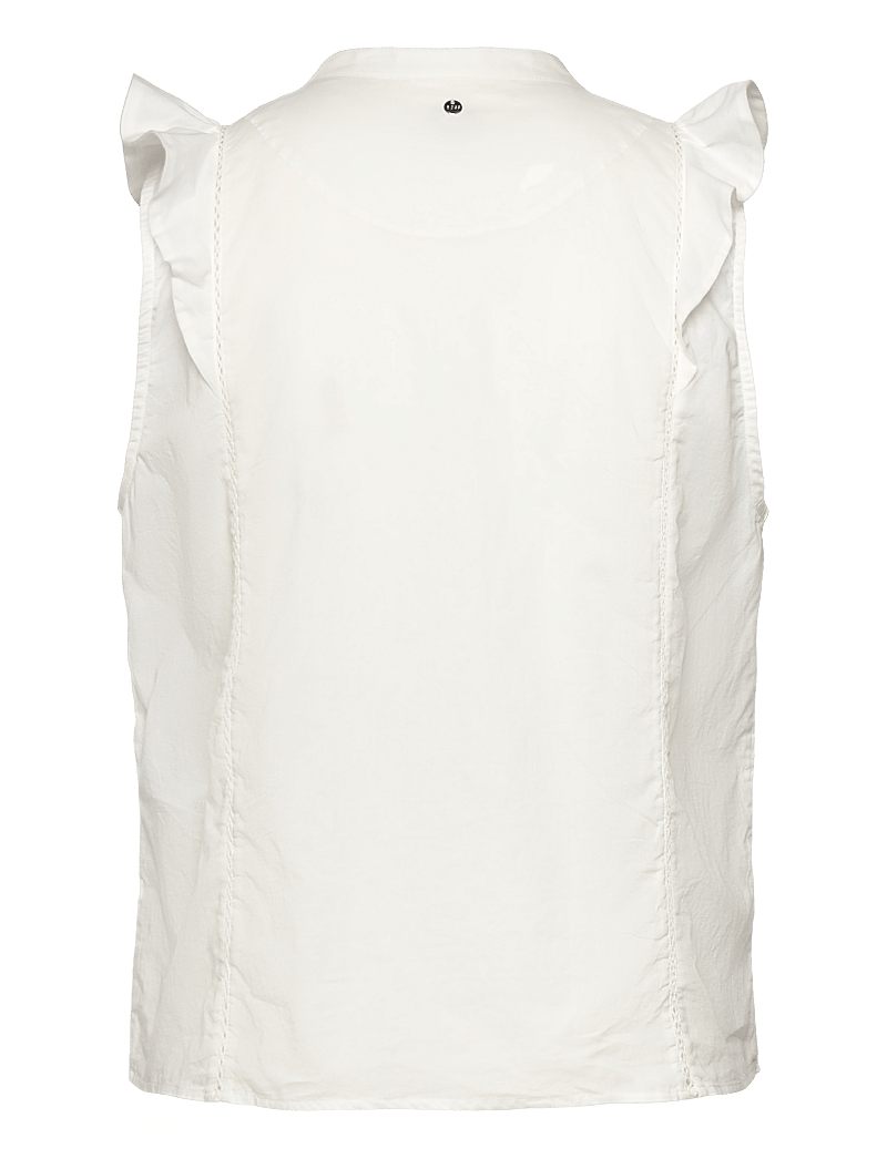 BOSS - C_Bantiana - sleeveless blouses - open white - 1