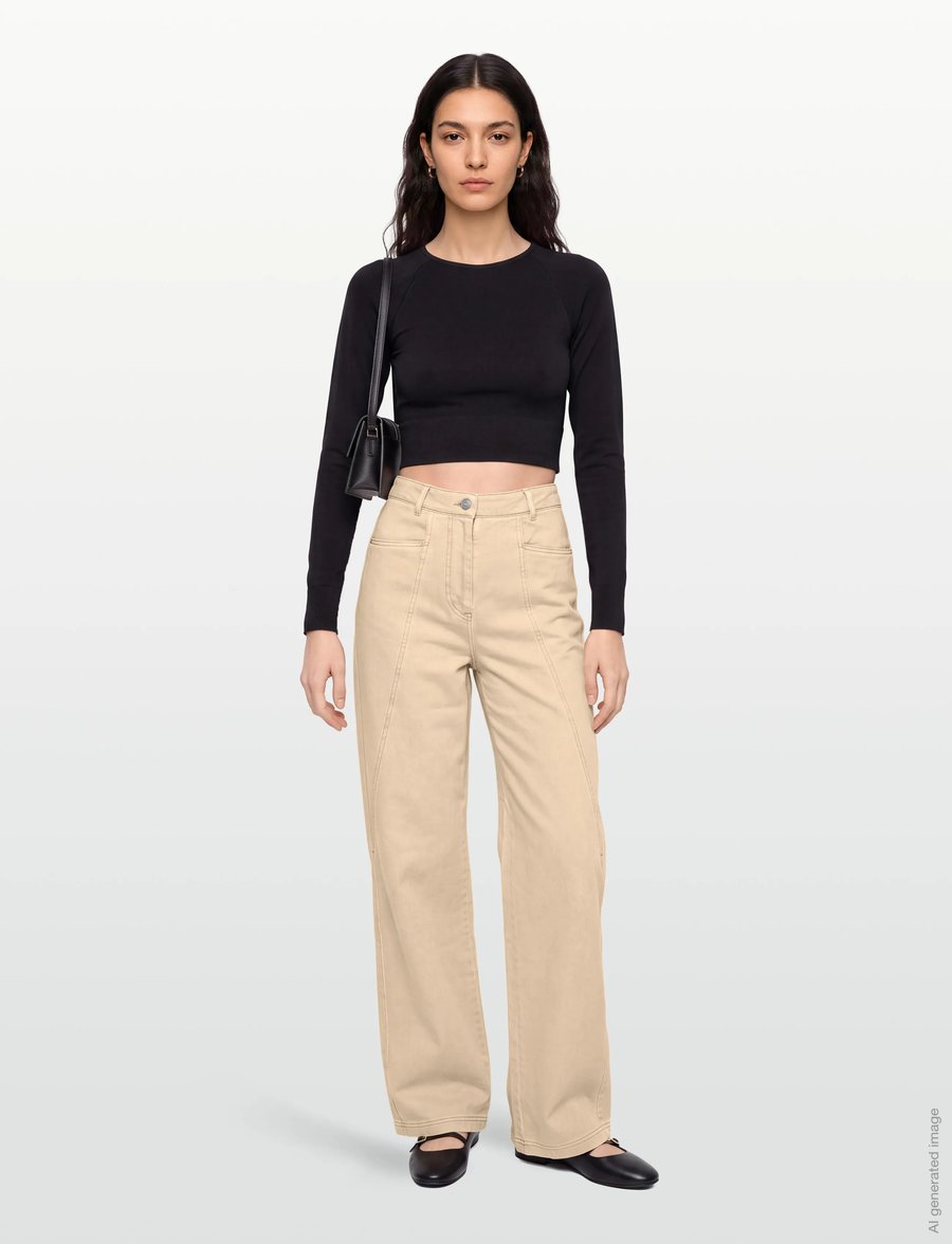 BOSS - C_TMarlina-D - hosen mit weitem bein - rust/copper - 0