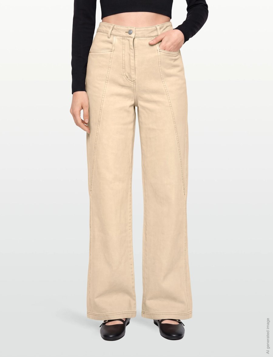 BOSS - C_TMarlina-D - hosen mit weitem bein - rust/copper - 3