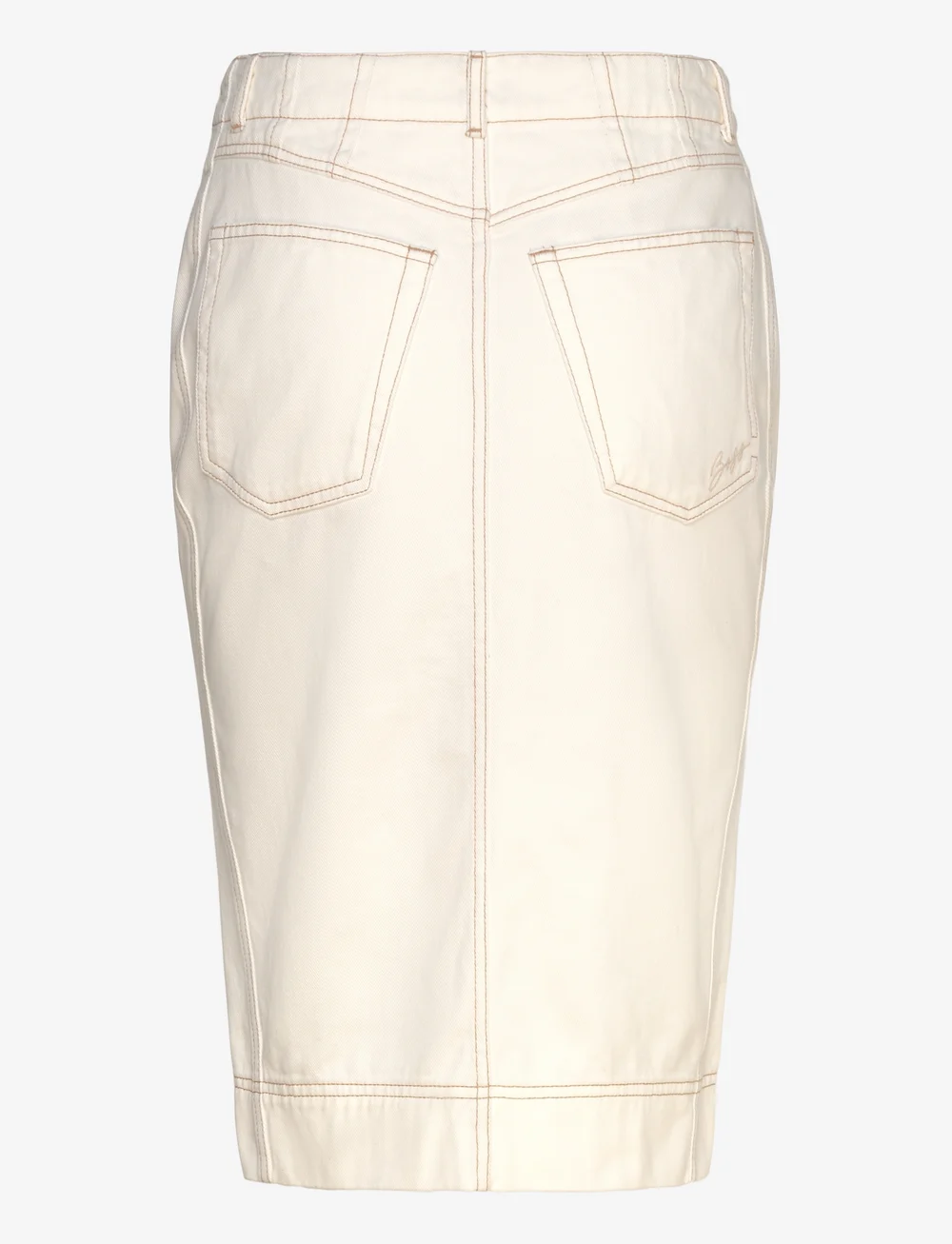 BOSS - C_Varlina-D - jeanskjolar - open white - 1