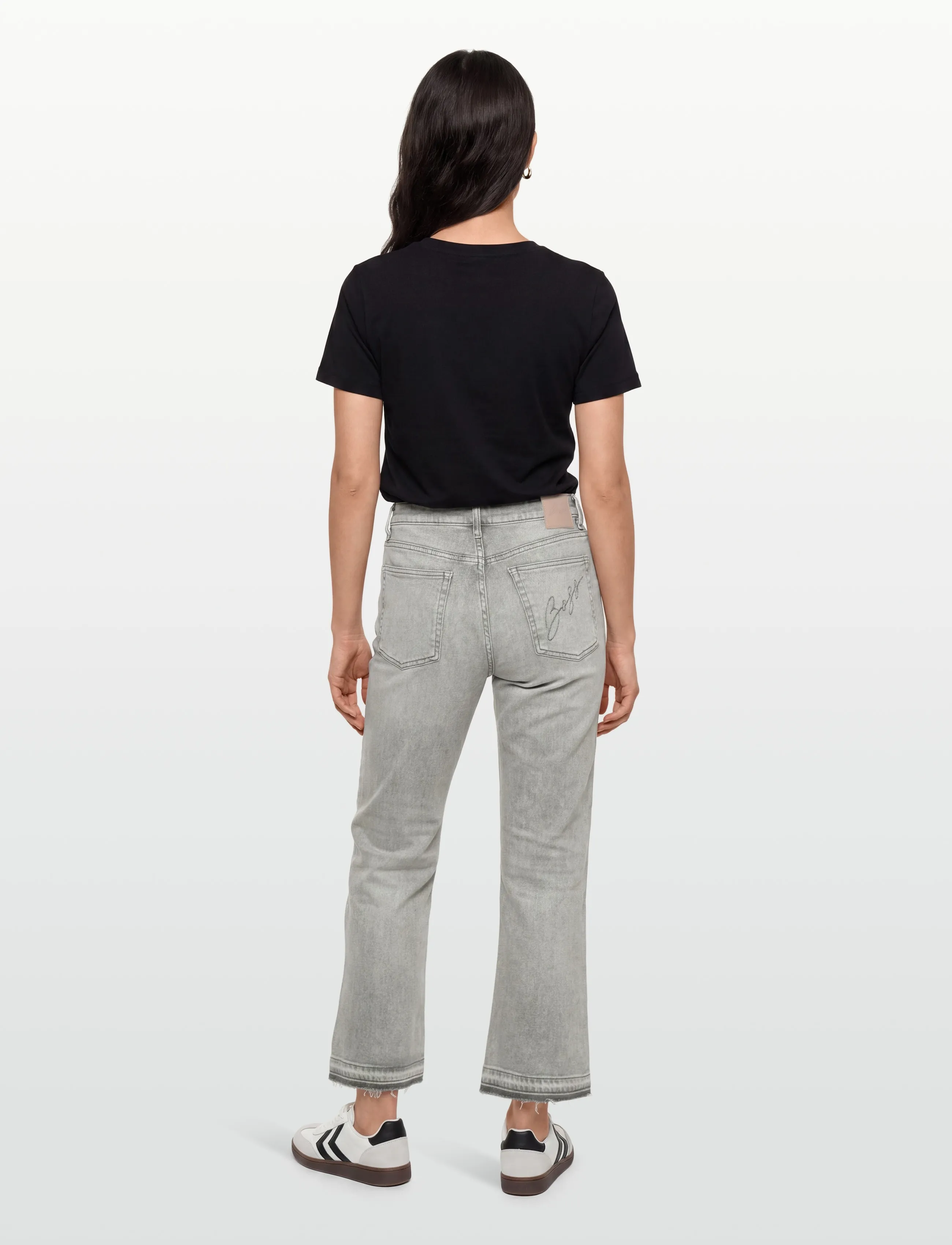 BOSS - C_SOFT KICK FLARE MR - schlaghosen - dark grey - 4