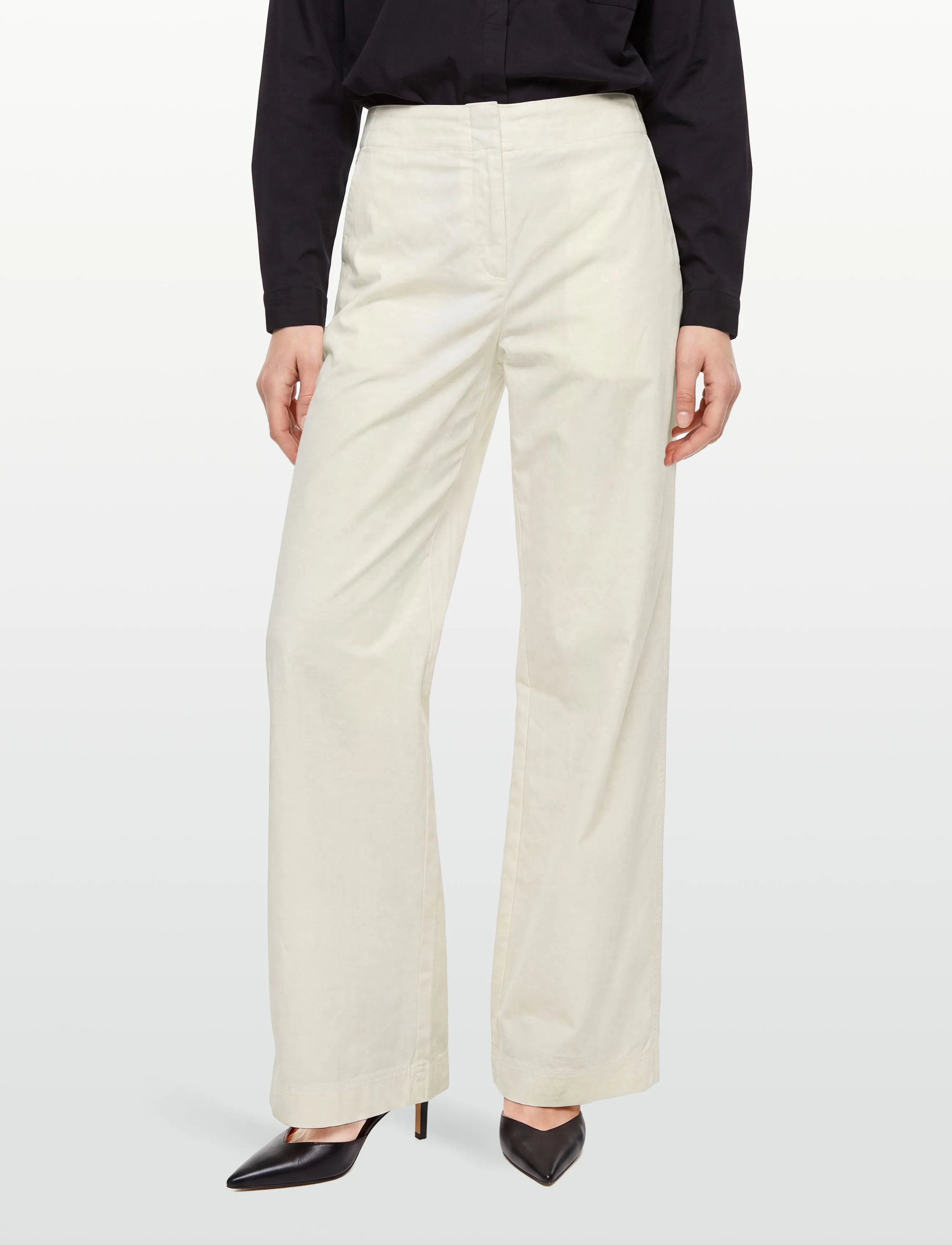BOSS - C_Tahilone1-D - straight leg trousers - open white - 3