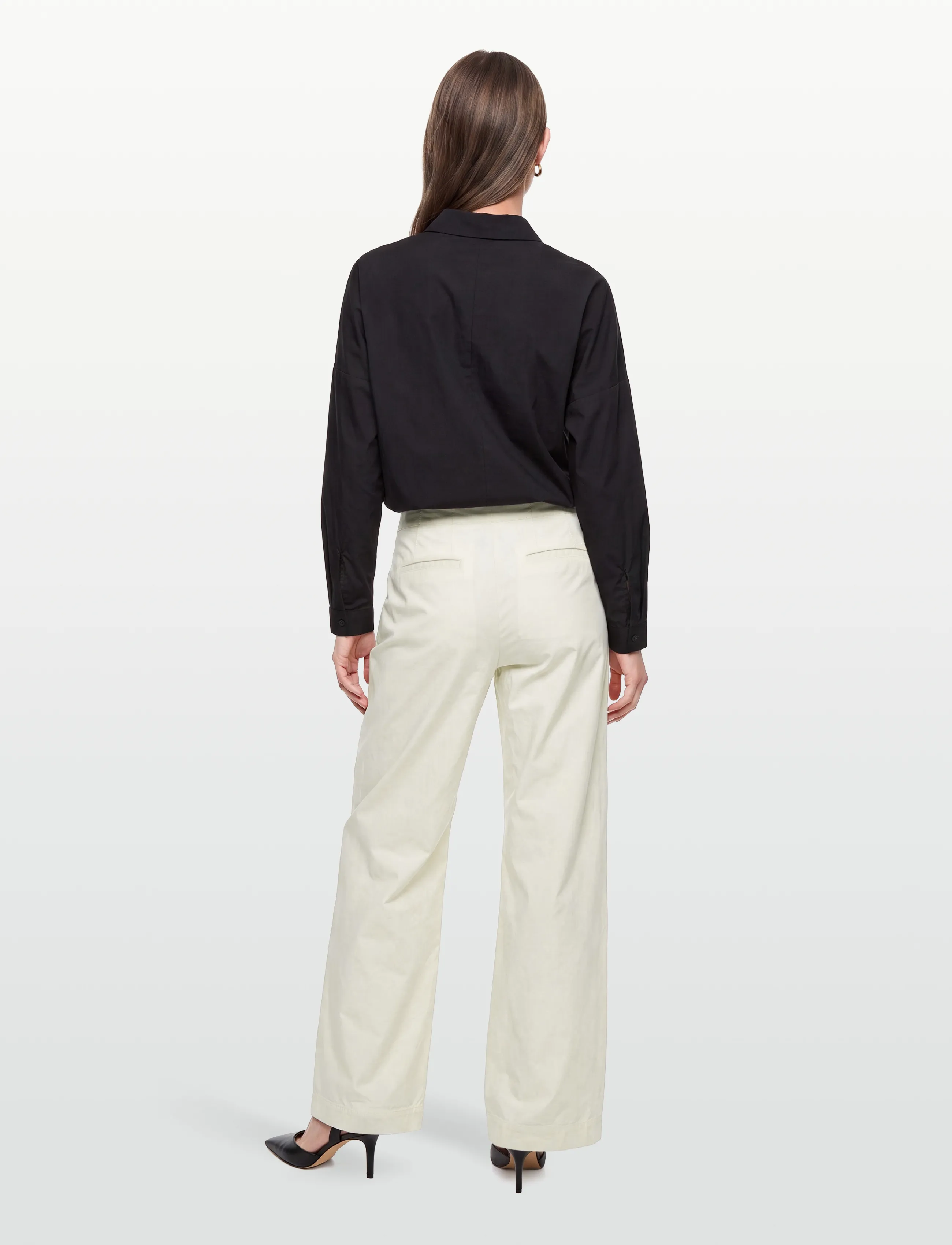 BOSS - C_Tahilone1-D - straight leg trousers - open white - 4