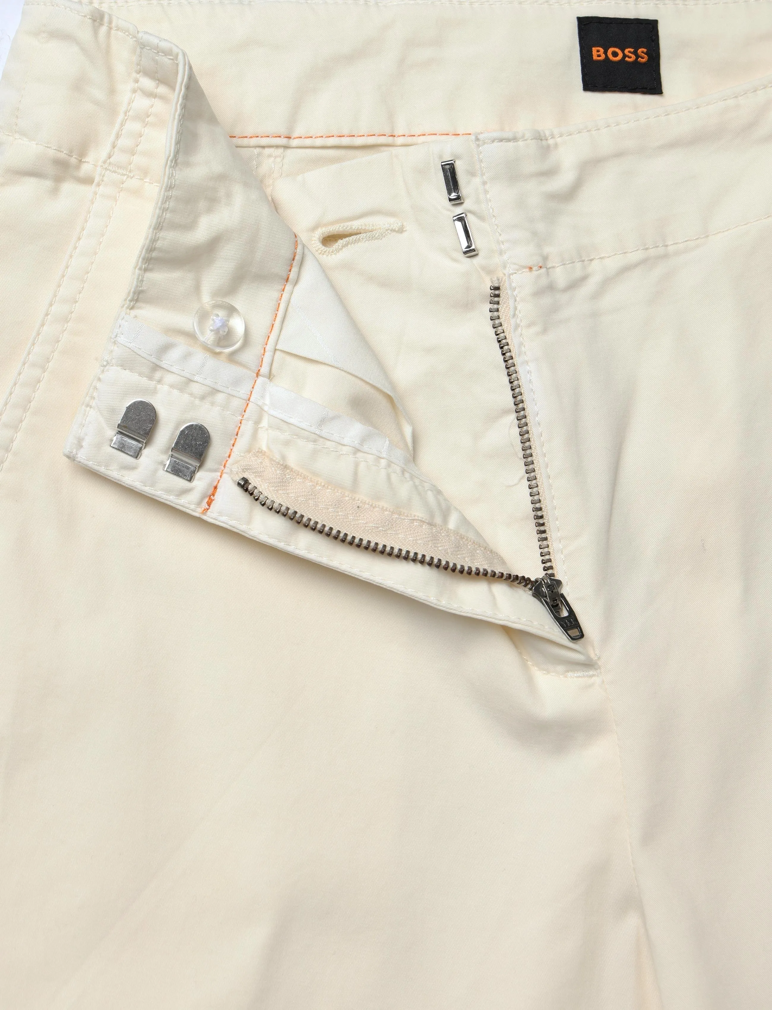 BOSS - C_Tahilone1-D - straight leg hosen - open white - 2