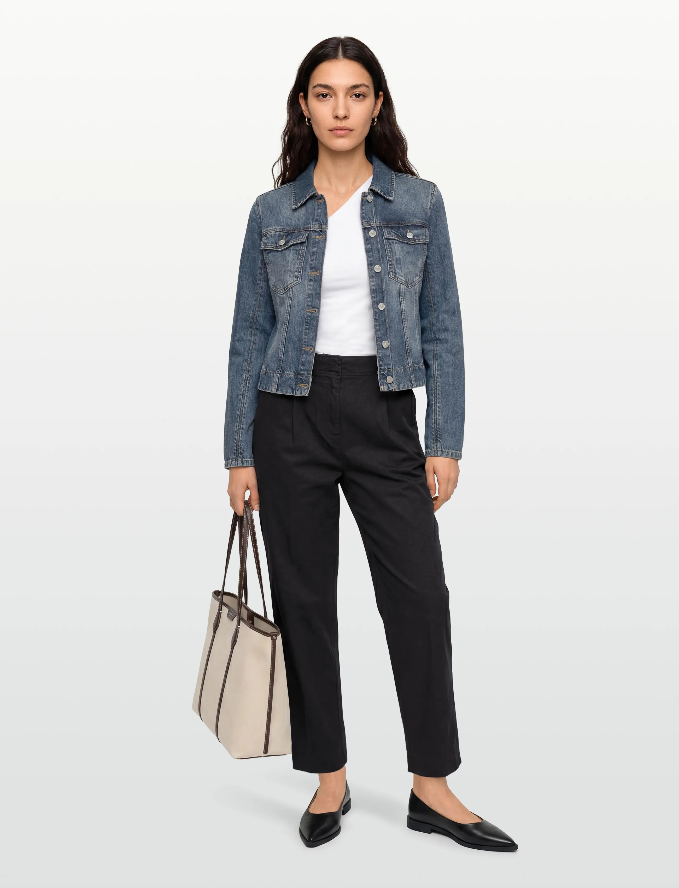 BOSS C_Taquina-D, Kvinder, Vide Bukser, Beige, Str: 34