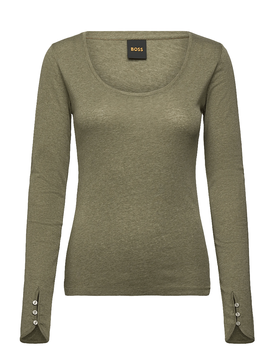 BOSS - C_Edeline - long-sleeved tops - dark grey - 0