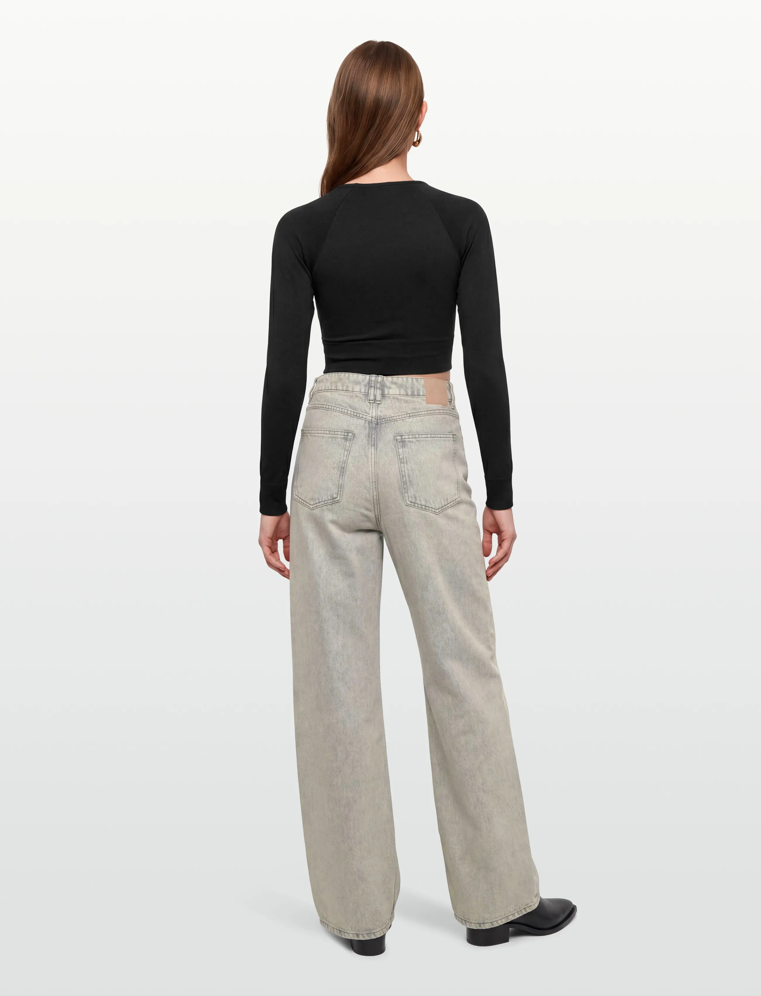 BOSS - C_MARLENE HR SPLIT - flared jeans - grey - 4