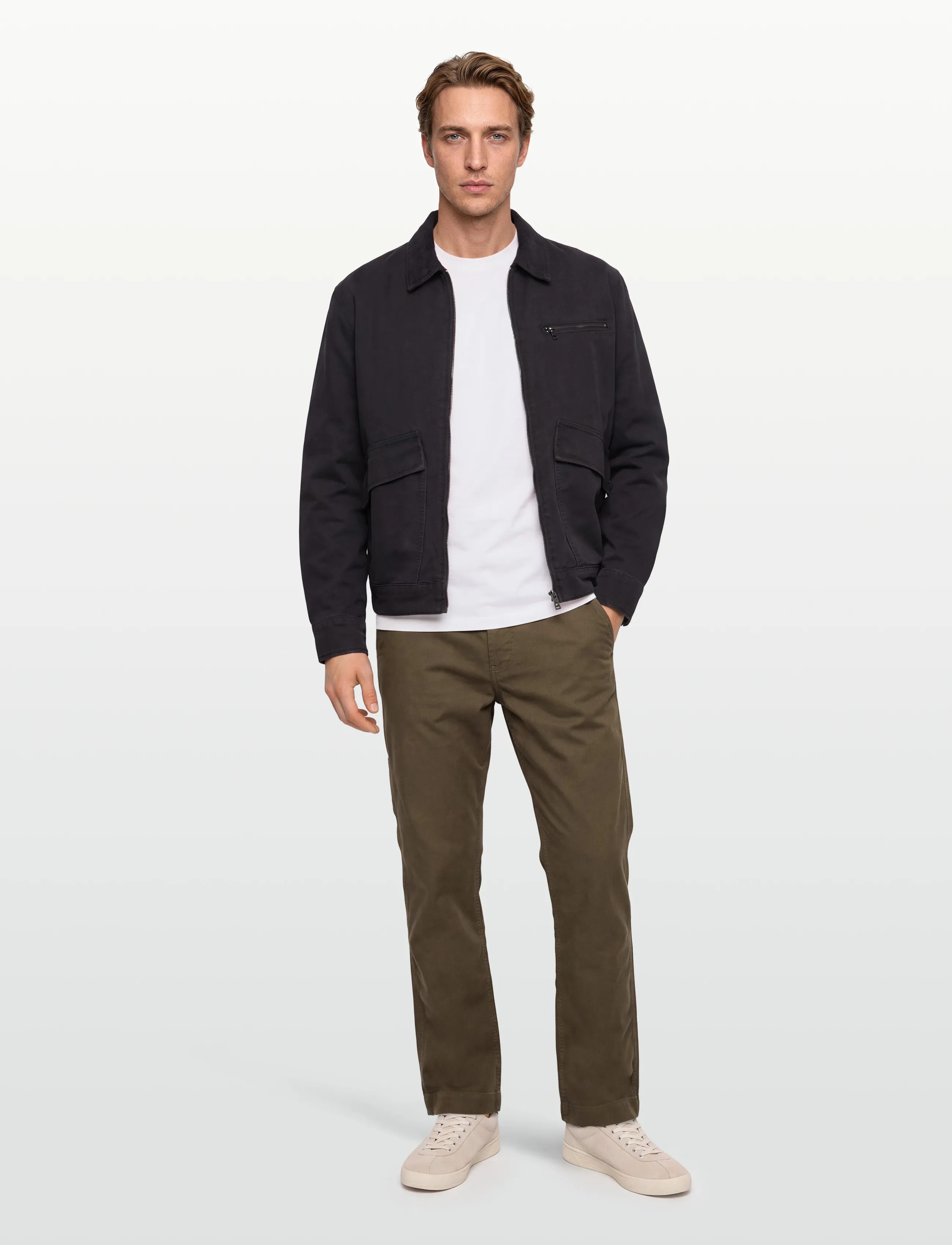 BOSS Chino-Straight-2, Mænd, Lige Chino Bukser, Brun, Str: 42 x 34